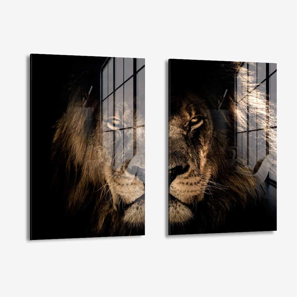 Lion in the Dark (2x) - Vidrio