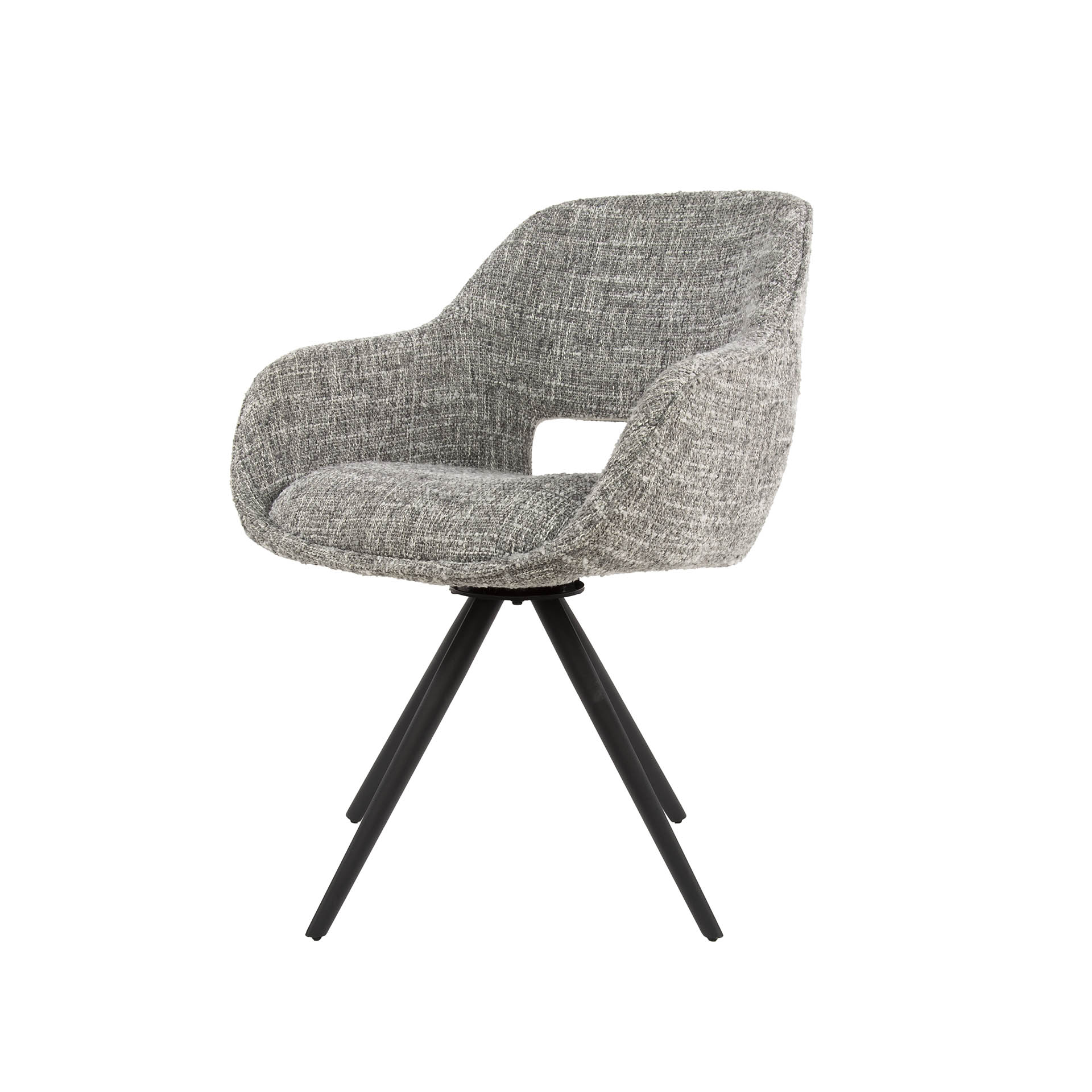 Armchair spring swiveling. VPE2 / Eagle steel gray