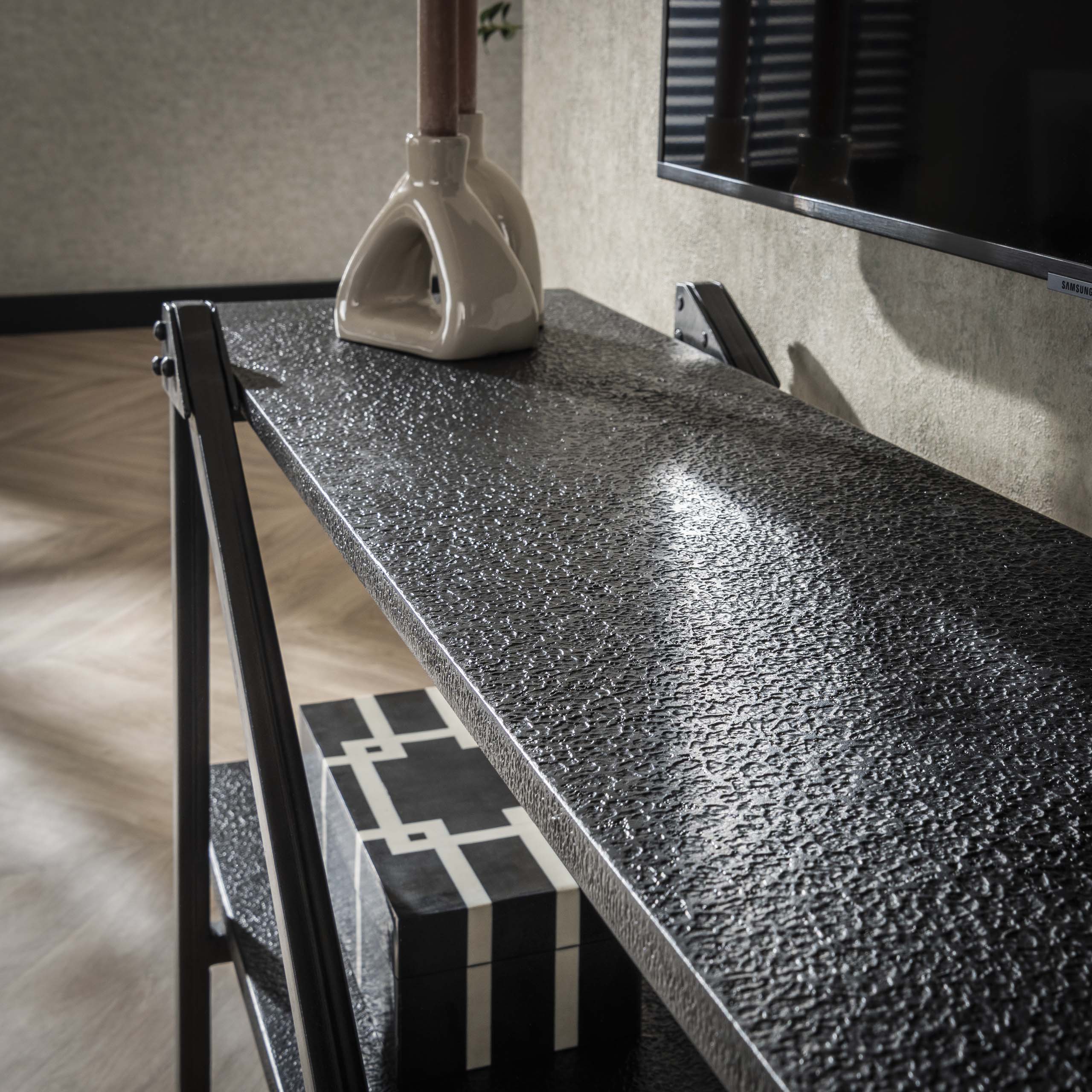 TV cabinet Piega 140 cm - Gray