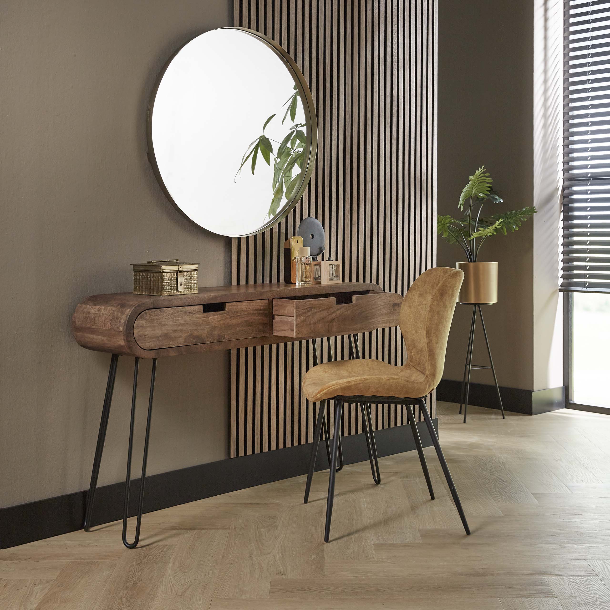 Dressing table 2L barrel / Solid mango sand color