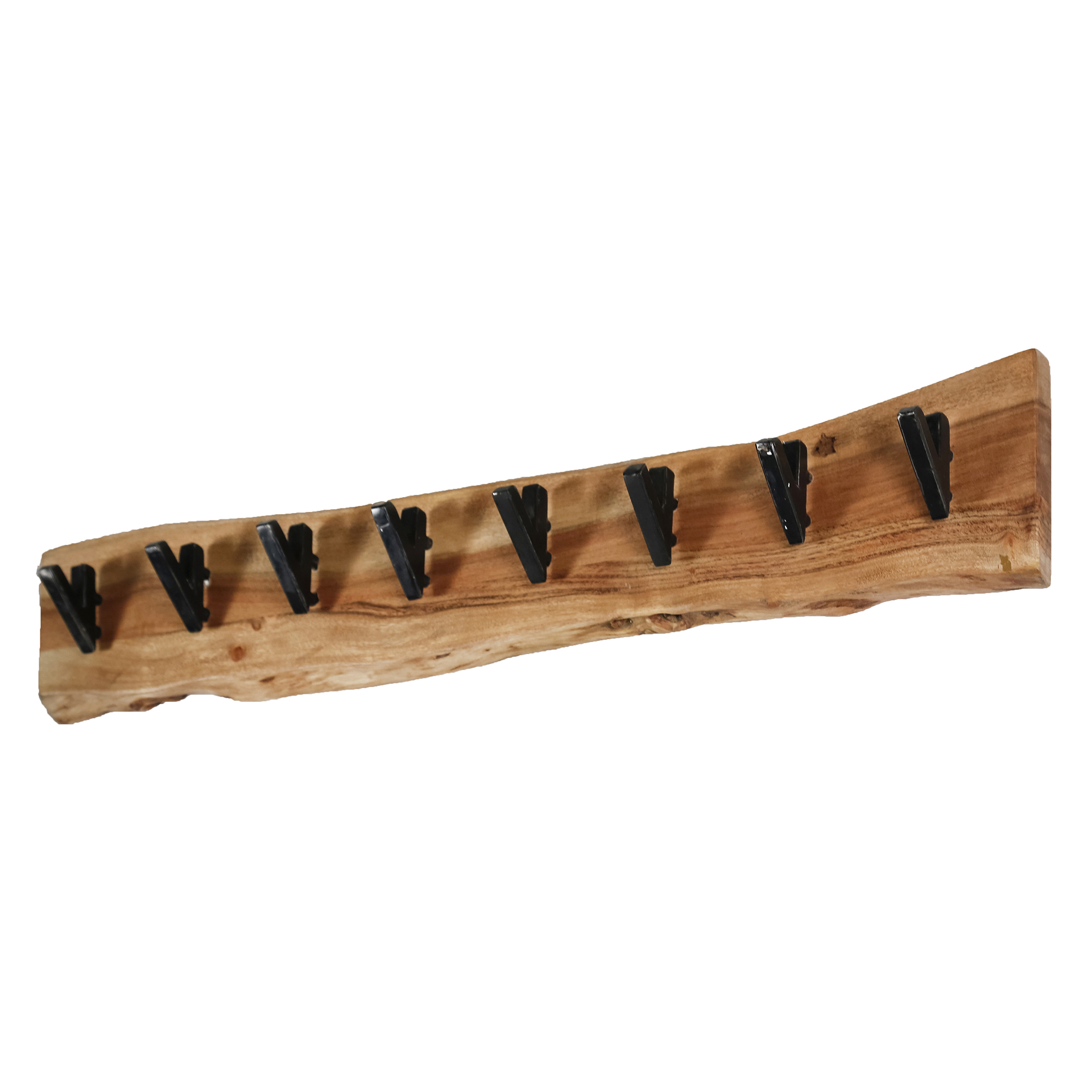 Coat rack Long Wood 8 hooks
