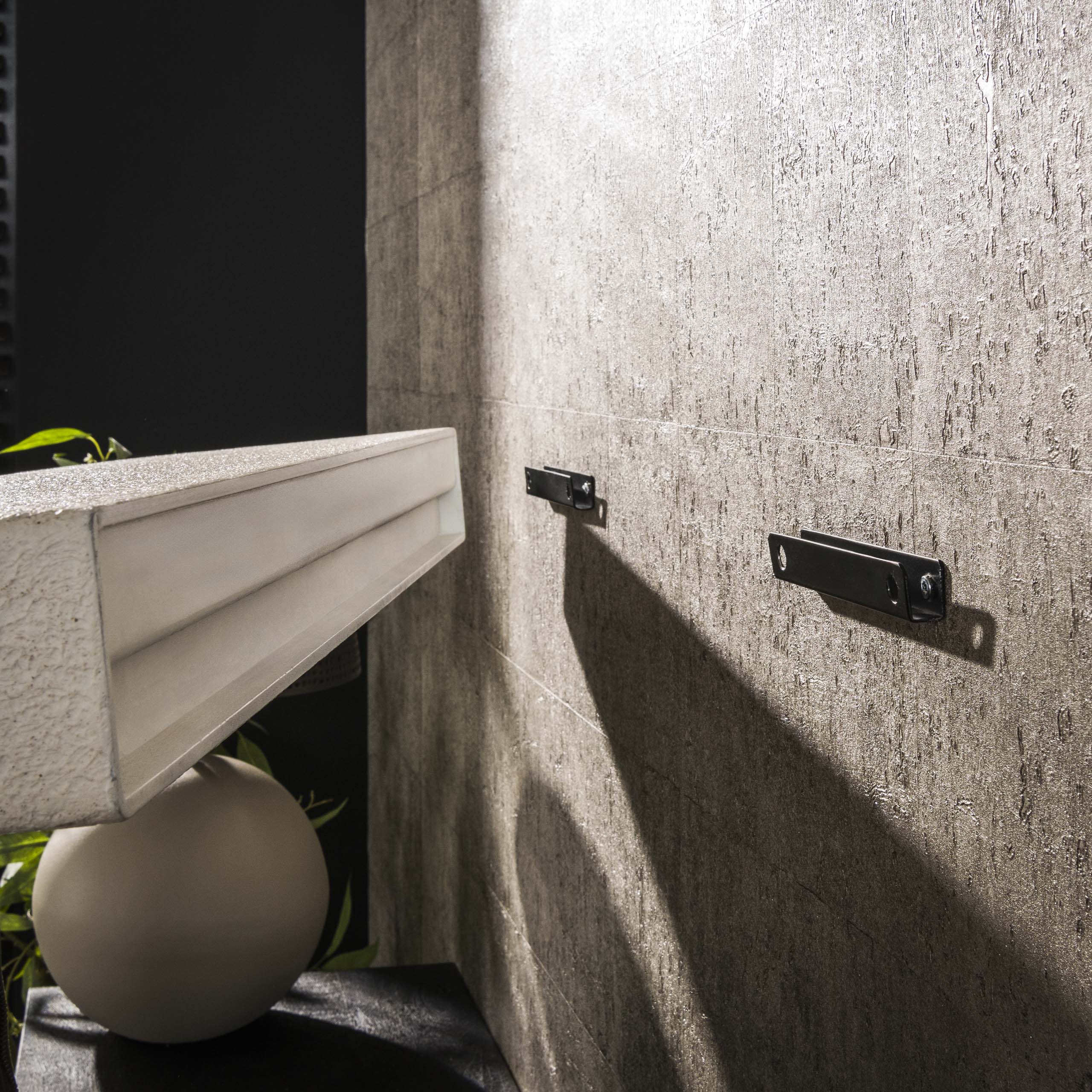 Wall shelf 200cm stone / Marble composite