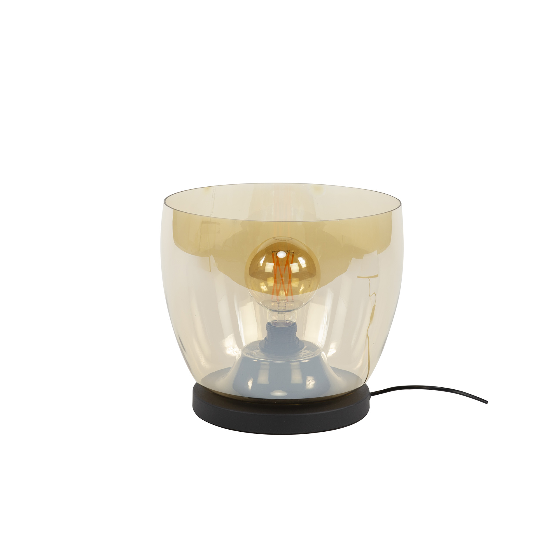 Floor lamp UP L 1-light - Amber glass