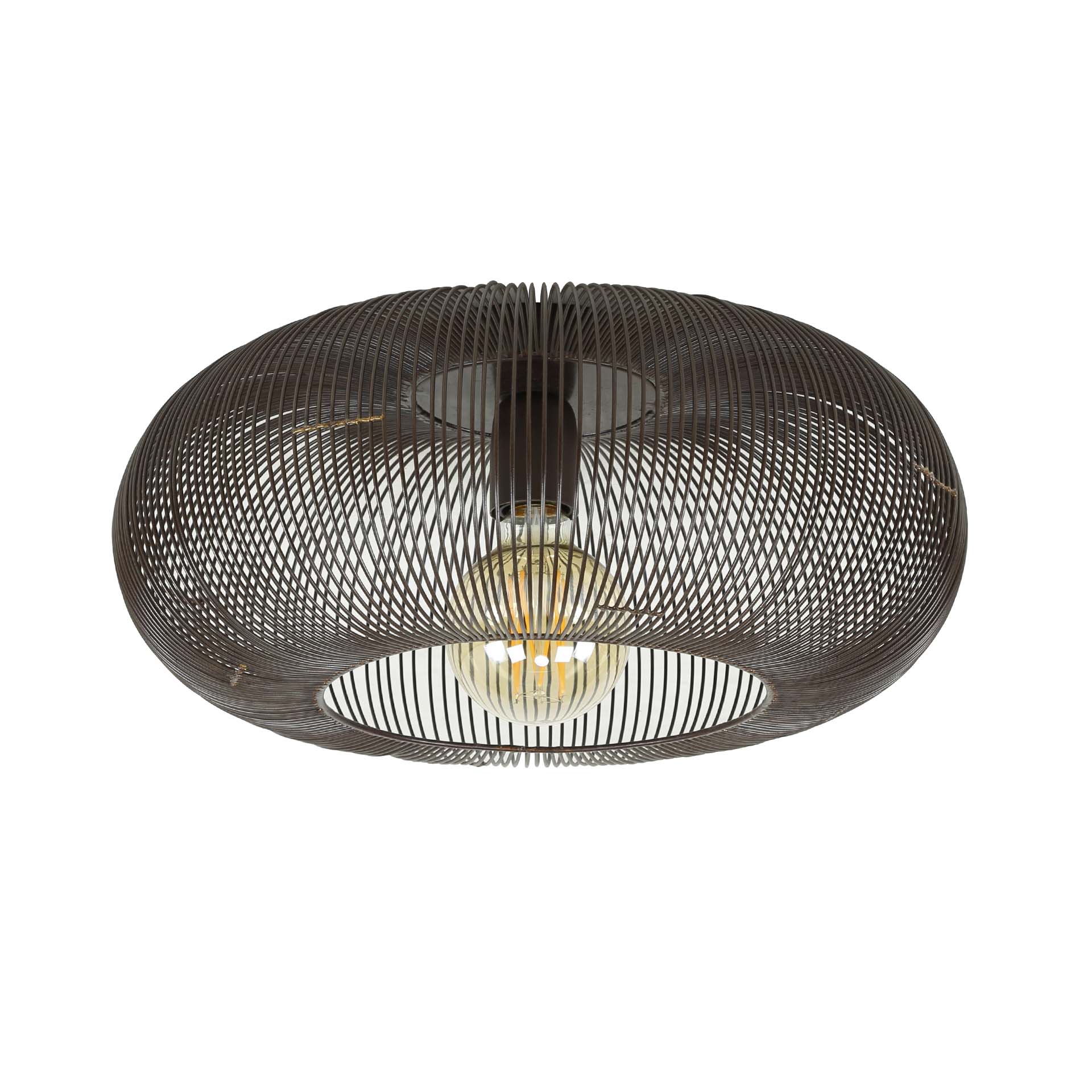 Ceiling lamp Ø43 copper twist / Black nickel