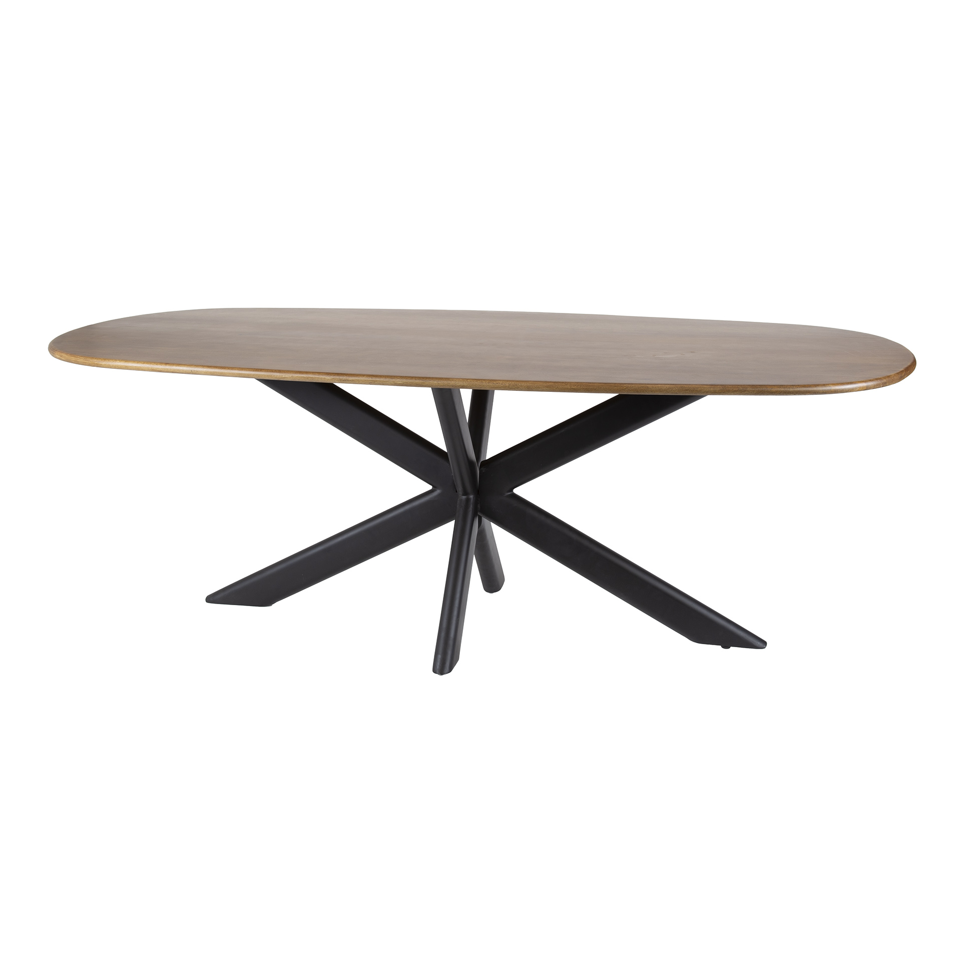 Cliff oval dining table 215 cm - Solid mango sand color