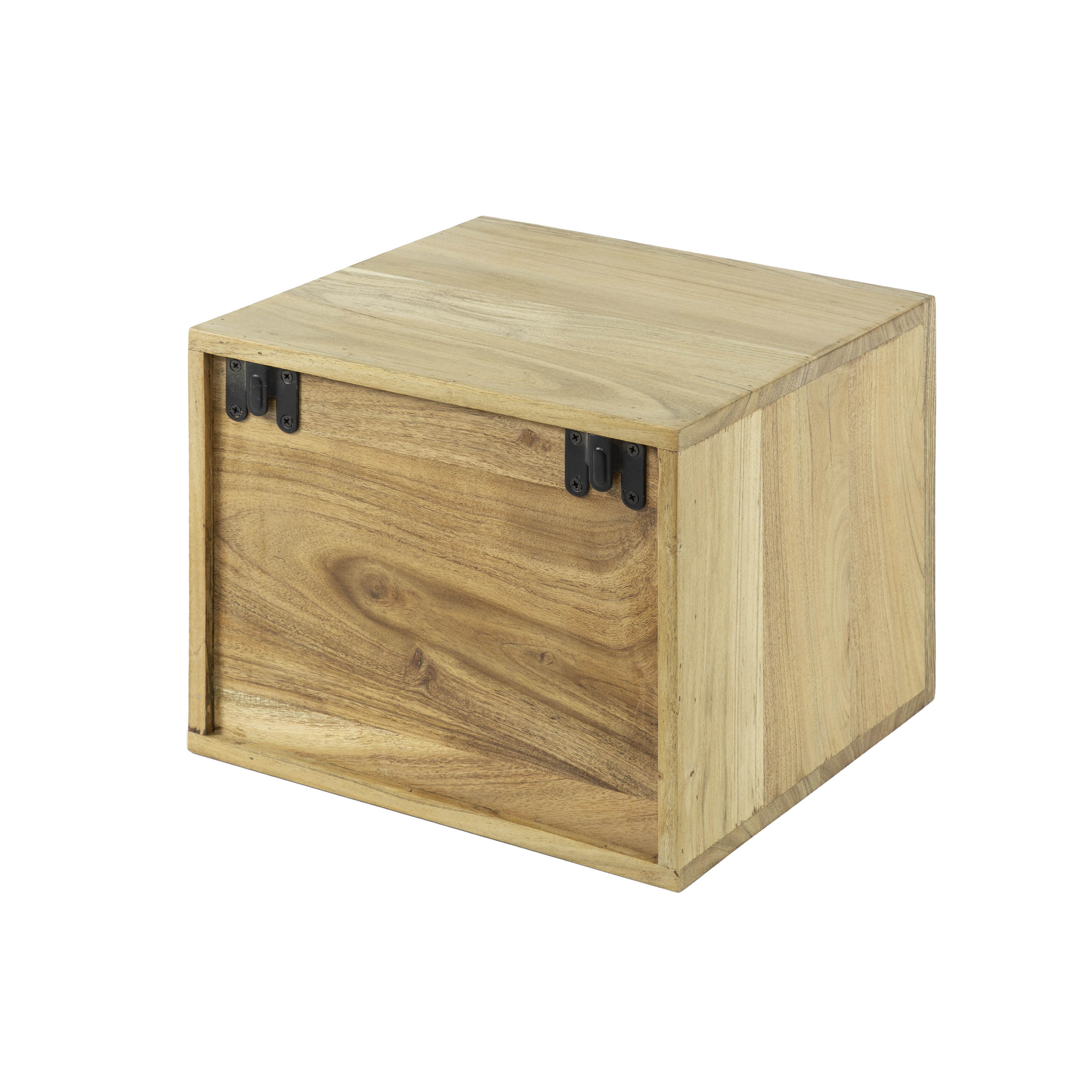 Bedside table Block floating 1 drawer - Solid acacia