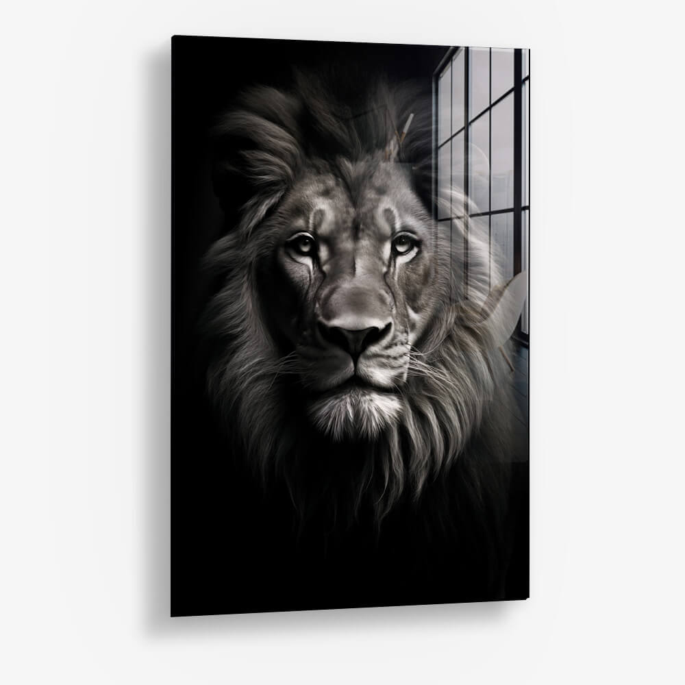 Lion Face – Glass