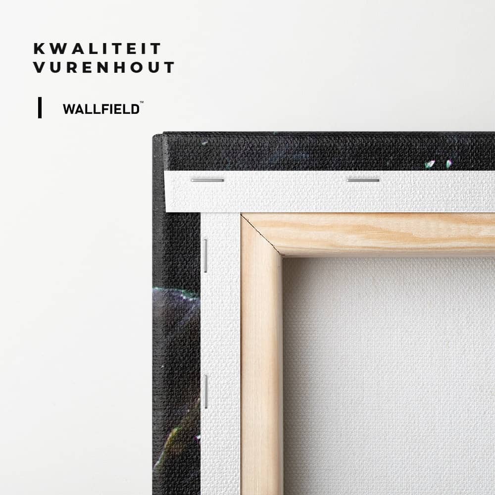 "Black,  White & Gold Stone"