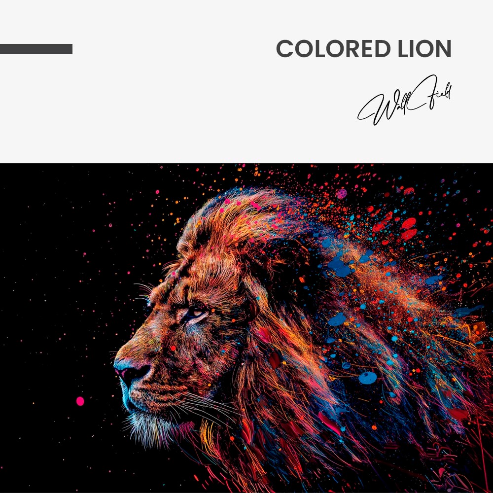 Colored Lion – Vidrio