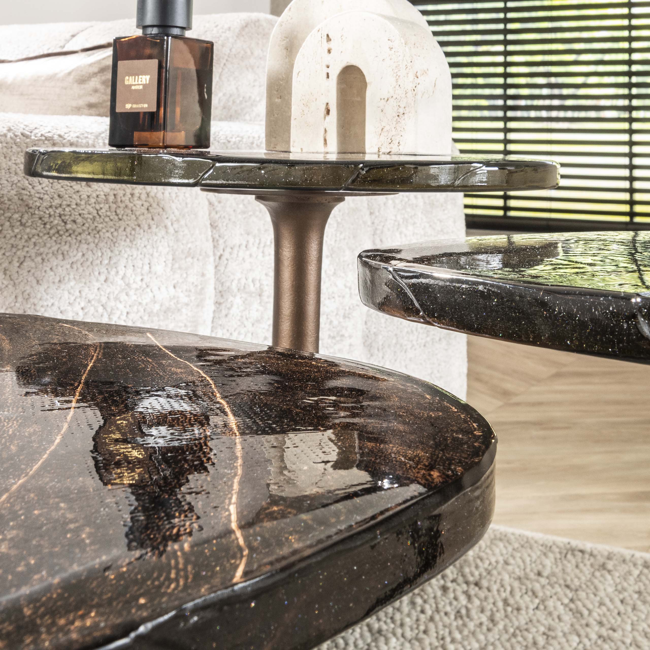 Side table Eclipse medium - Antique copper