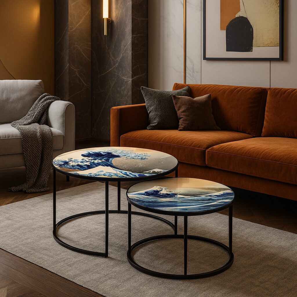 Coffee table Black - Great Wave