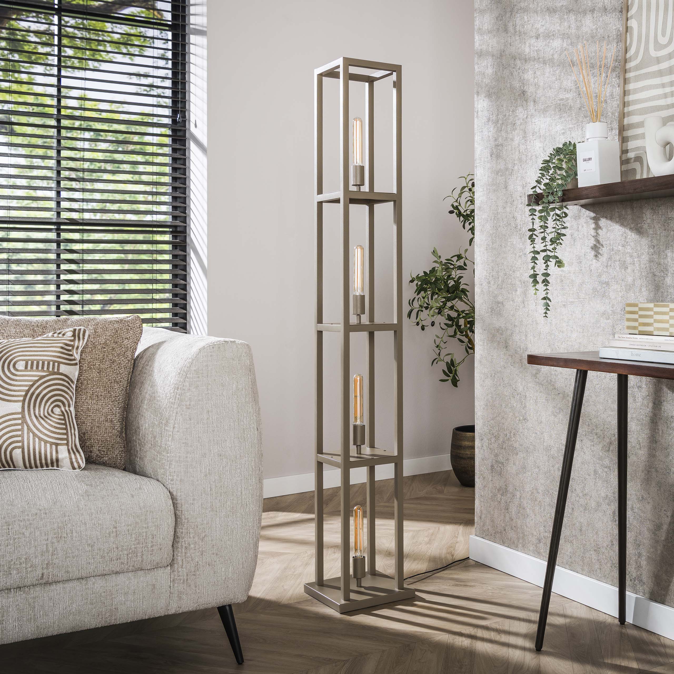 Floor lamp Quadra 4-light - Beige