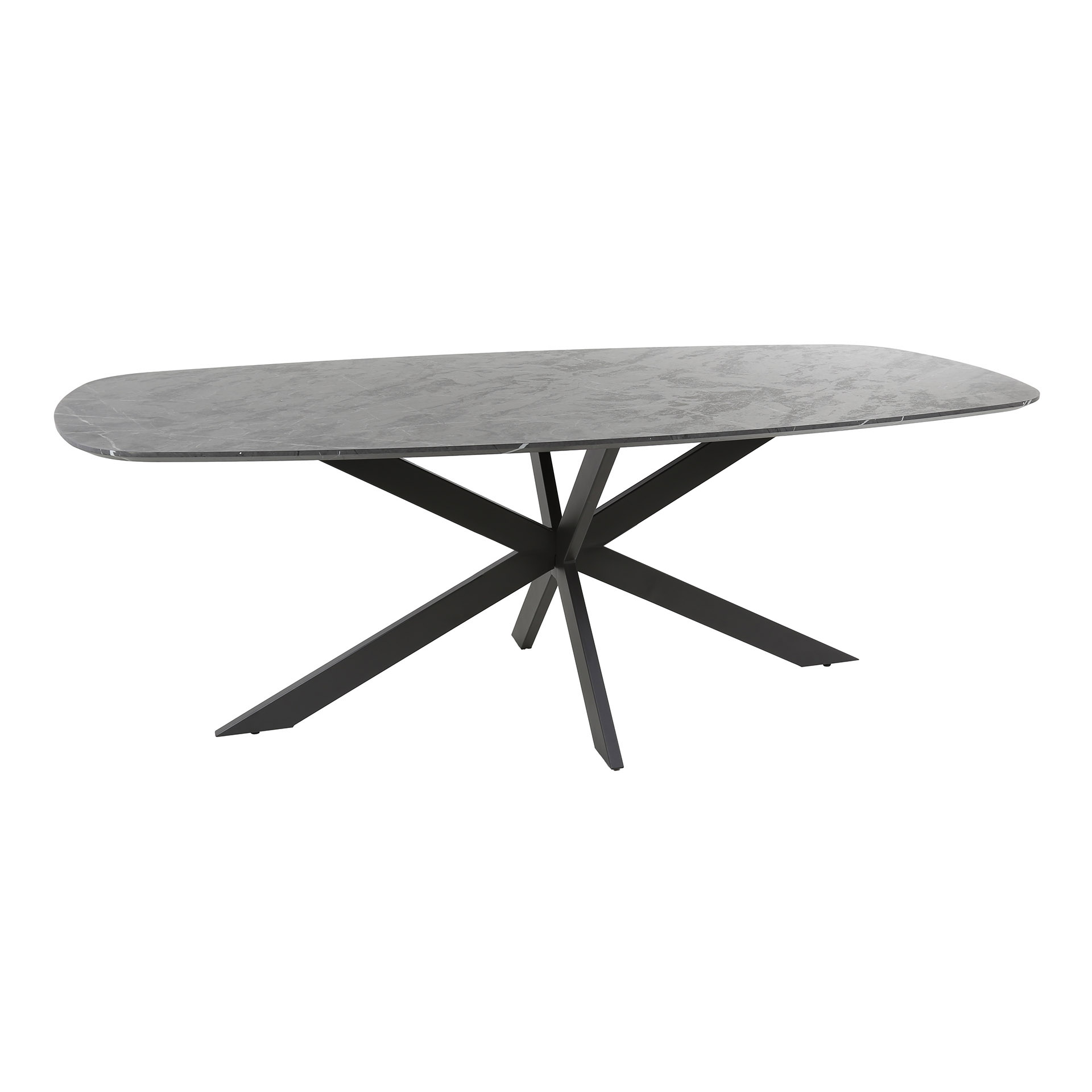 Dining room table 215 danish oval / 3D Melamine slate stone