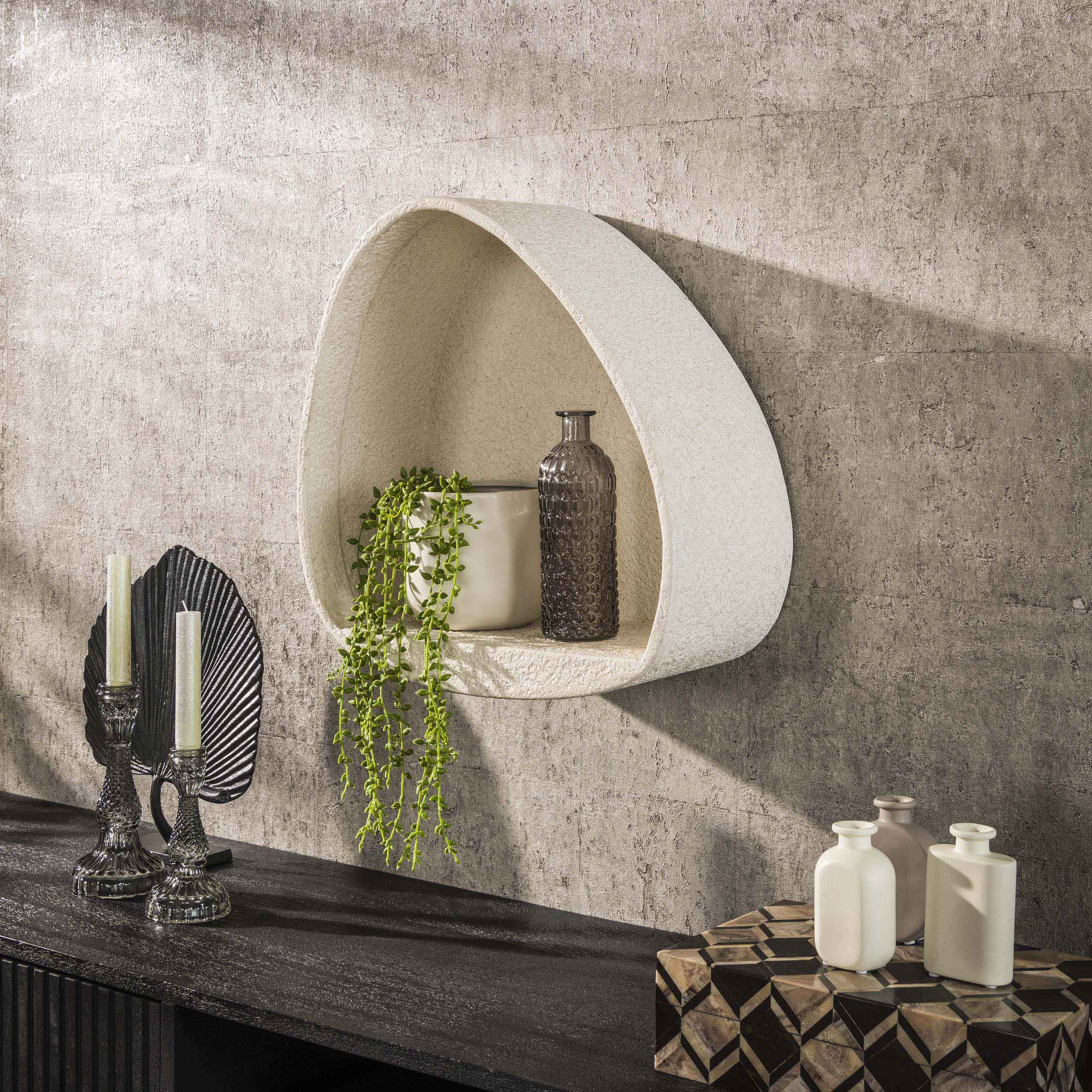 Wall shelf stone triangle / Marble composite