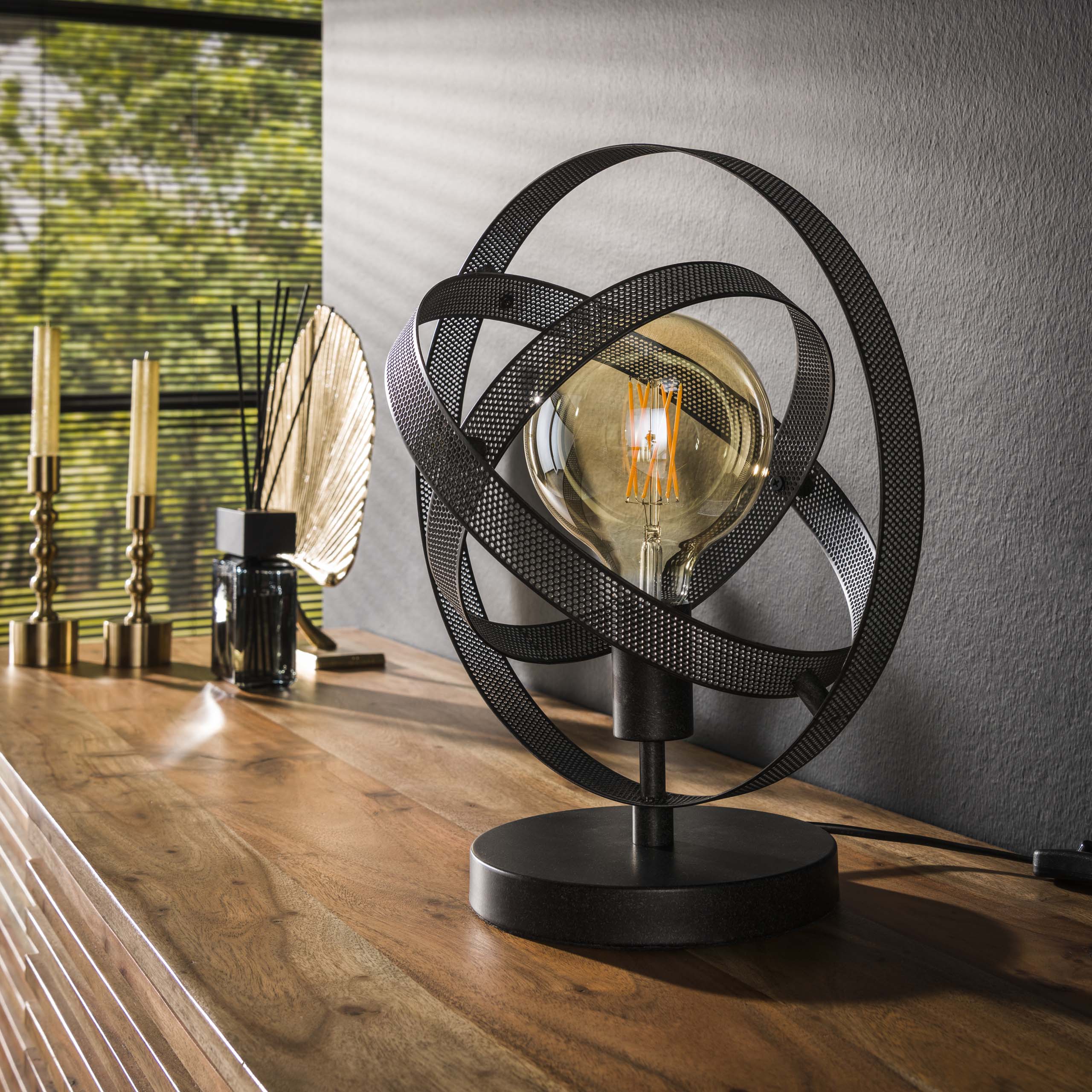 Table lamp cosmos mesh / Artic black