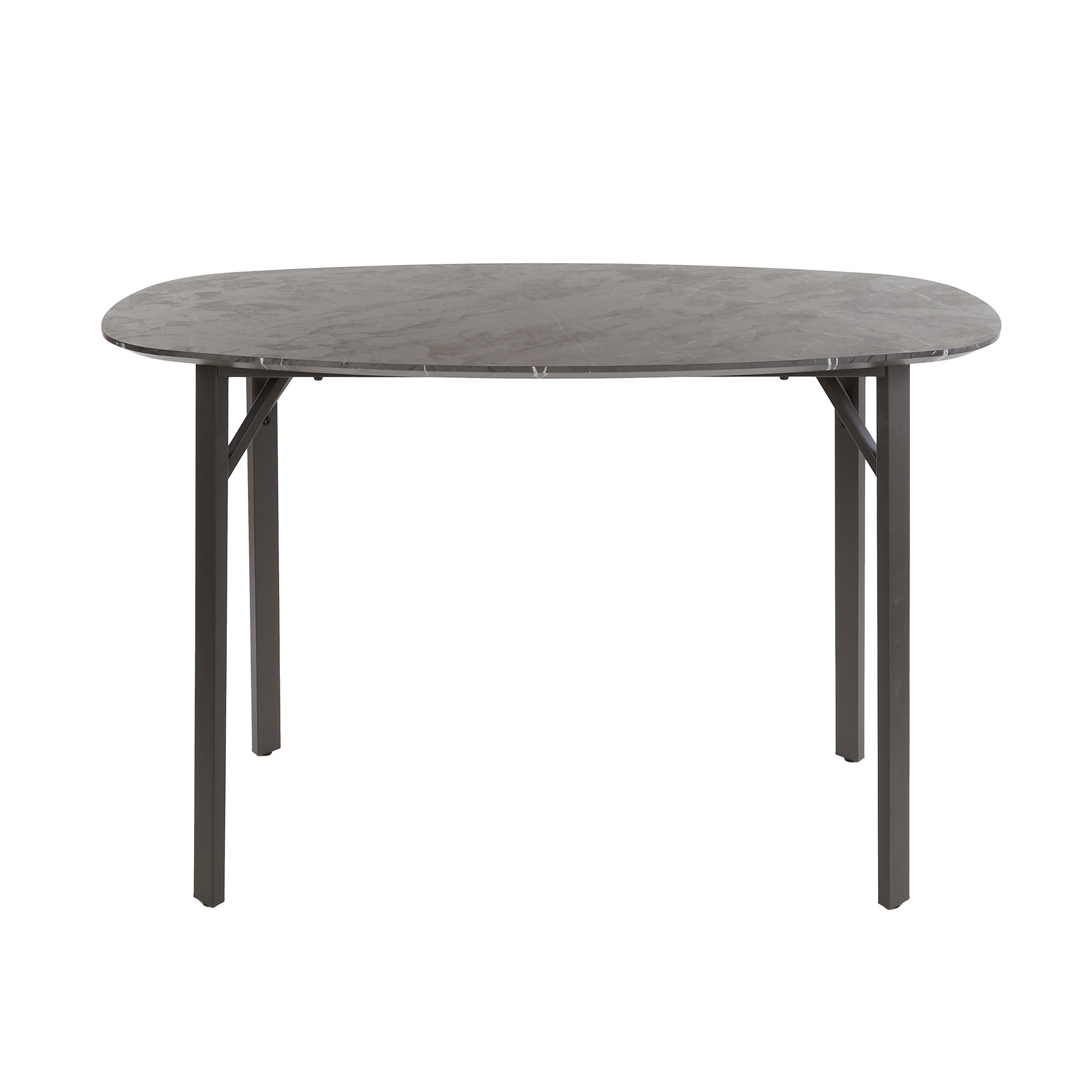 Bar table Onyx danish oval 140 cm - 3D melamine graphite