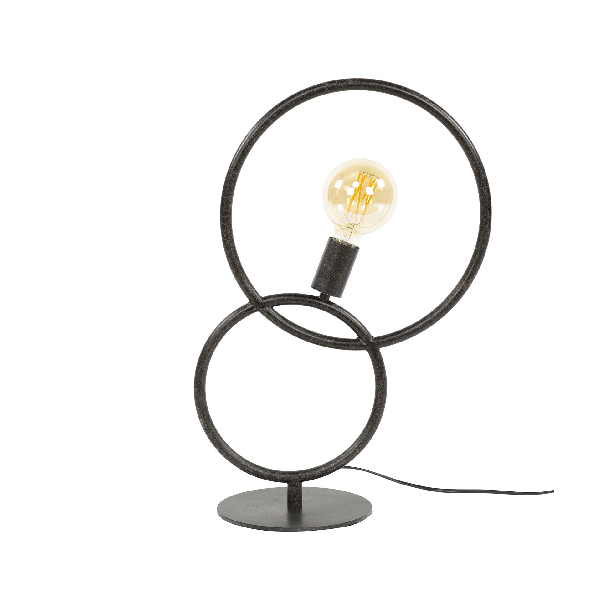 Table lamp Loop 1-light Artic - Black