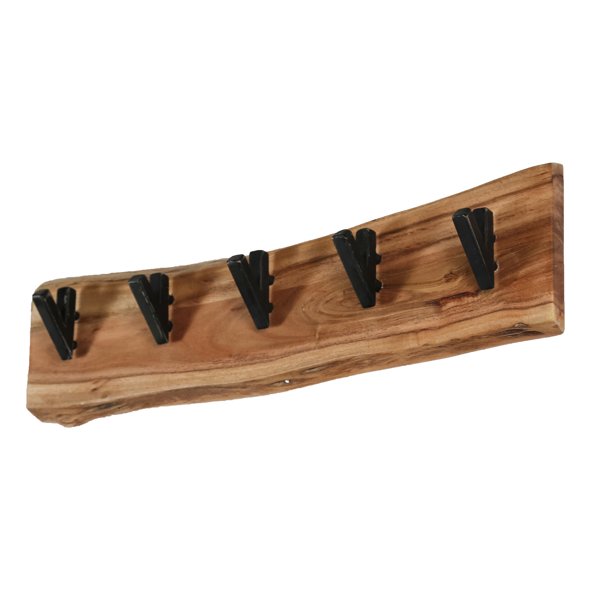 Coat rack Short Wood 5 hooks