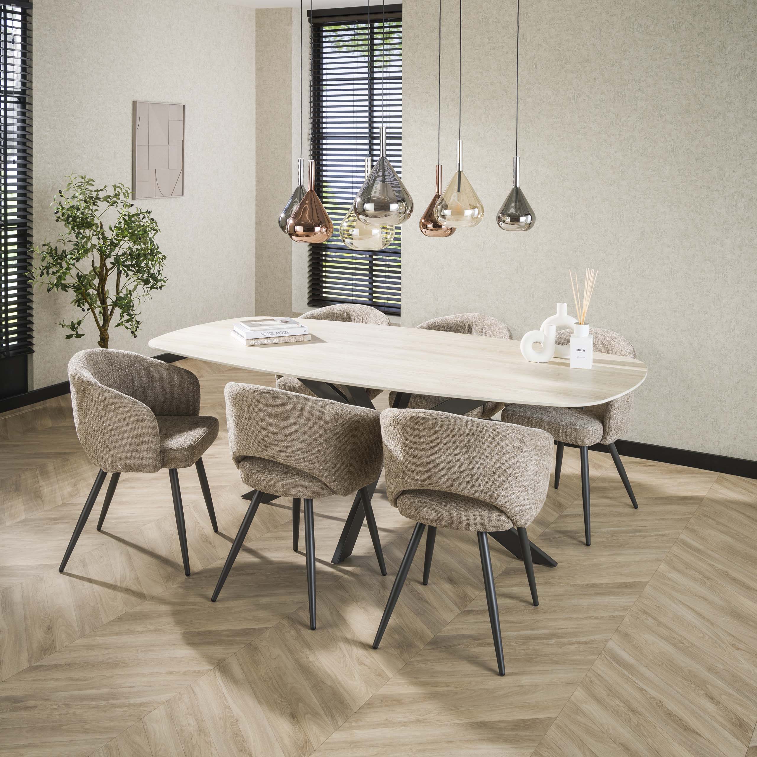 Sillón de salón - empaquetado por 2 - Cargo arena