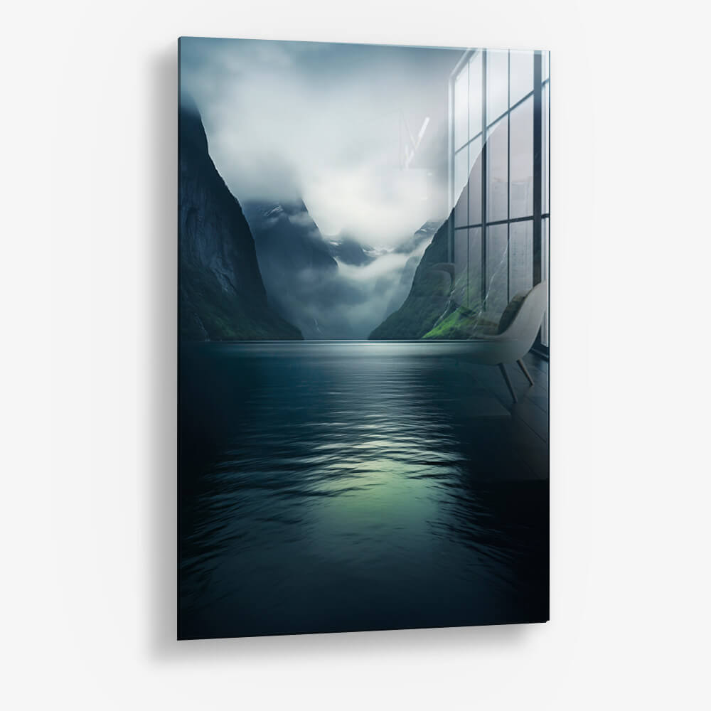 Misty Lake I – Glass