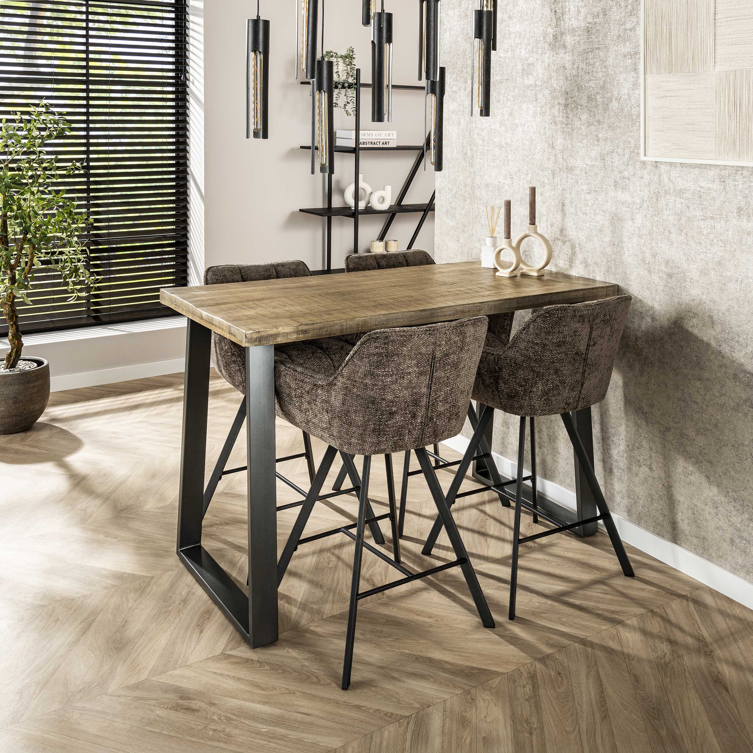 Bar chair Raster rotatable - packed per 2 - Hoven taupe