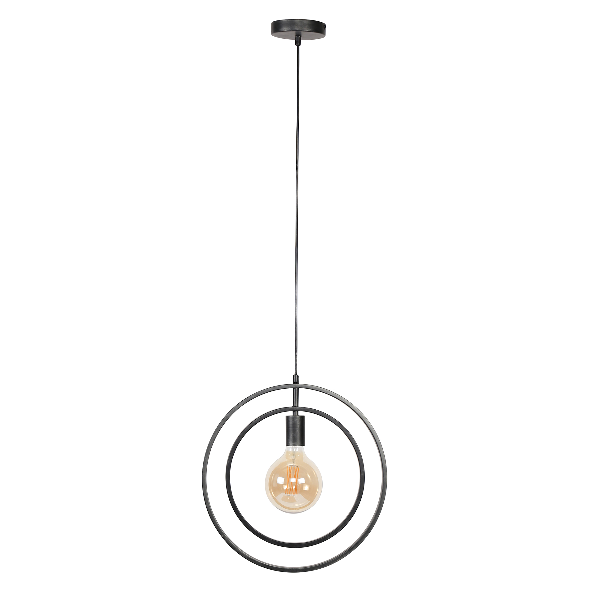 Hanging lamp Turn Around 1-light - Charcoal