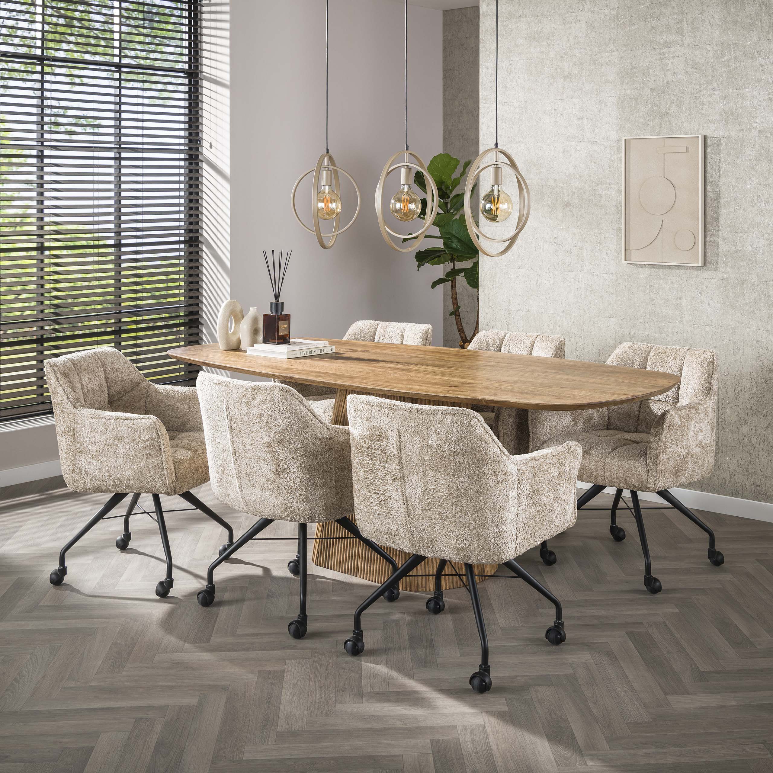 Hanging lamp Turn Around 3-light - Beige