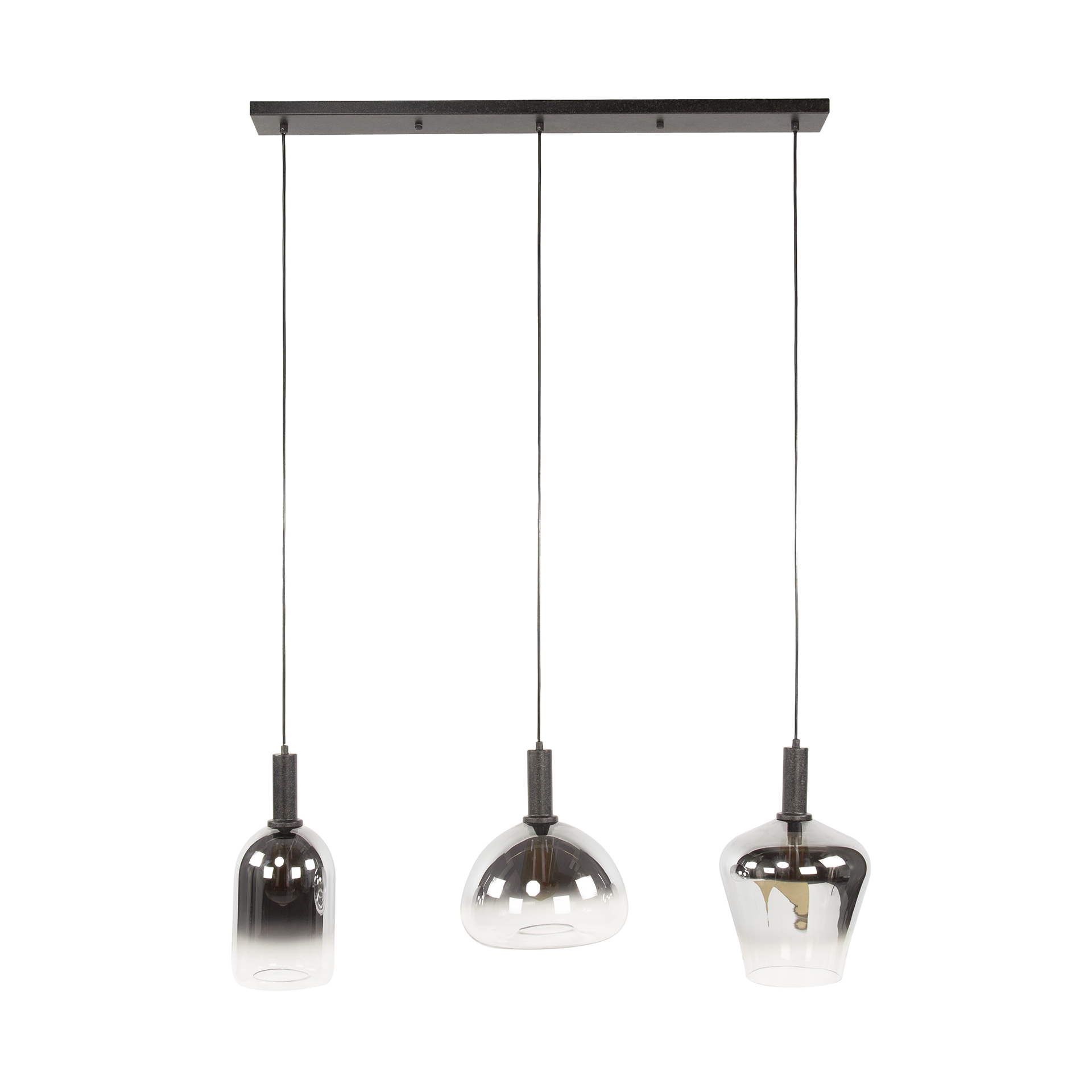 Hanging lamp Zenith 3-light - Artic black