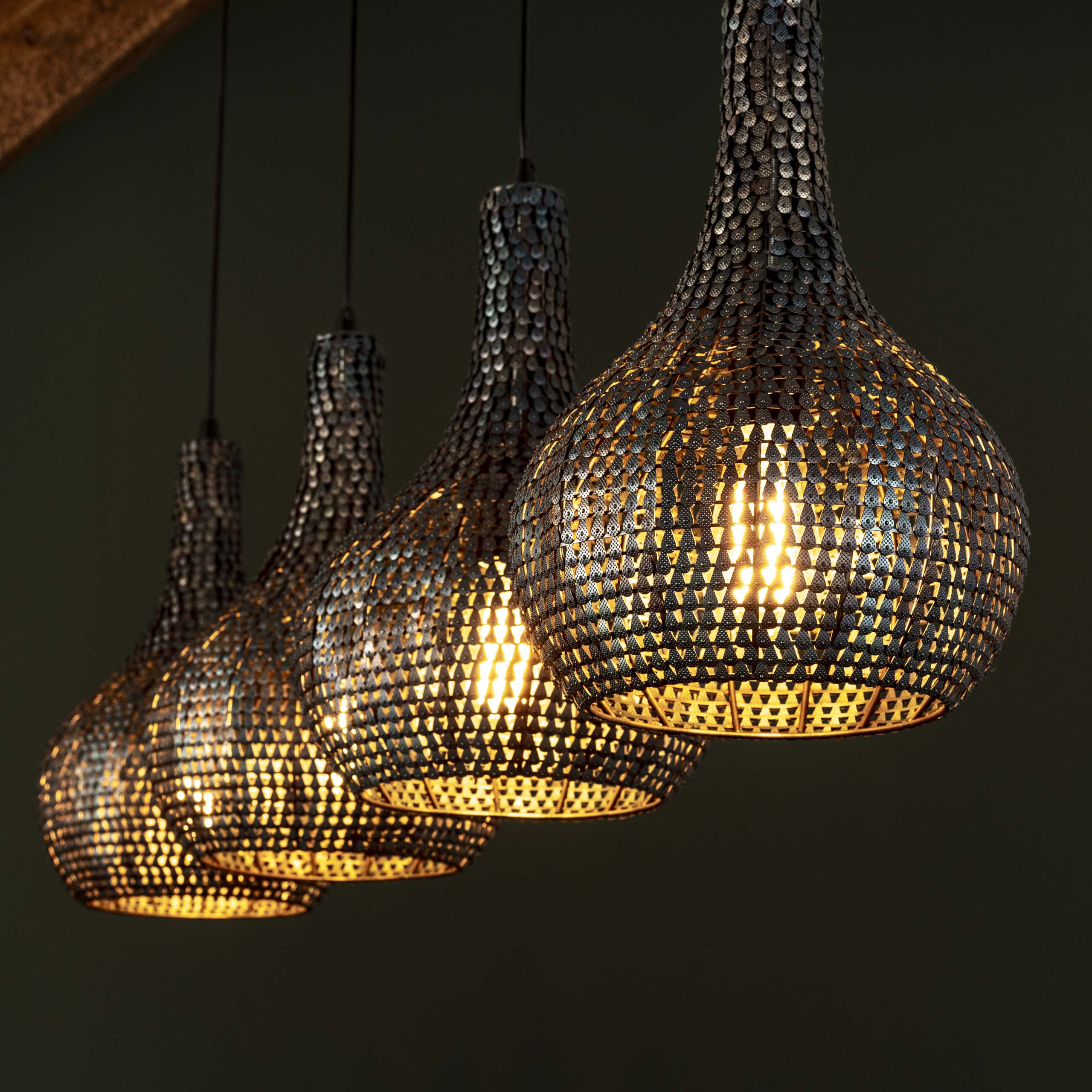 Hanging lamp 4L Droplet Mesh