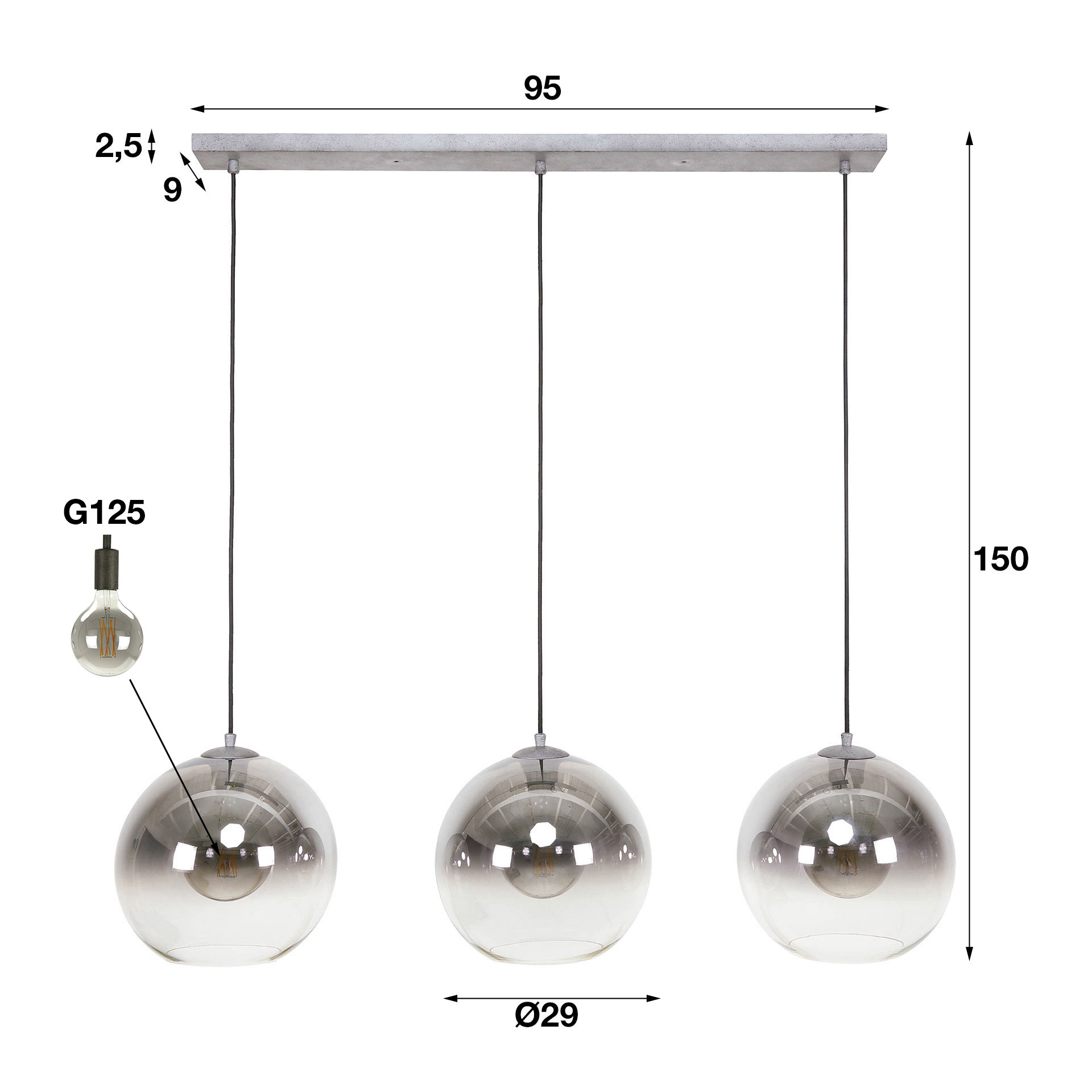 Hanging lamp 3L Blister