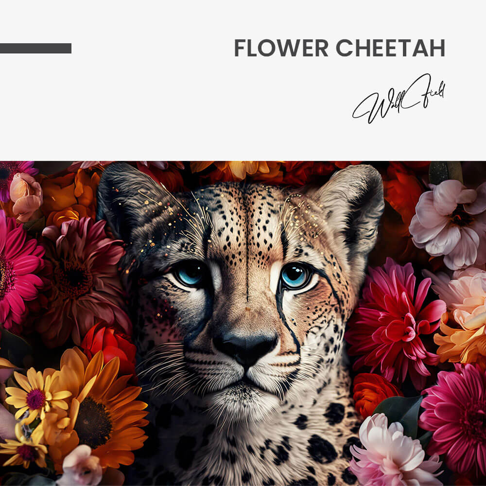 Flower Cheetah – Glass