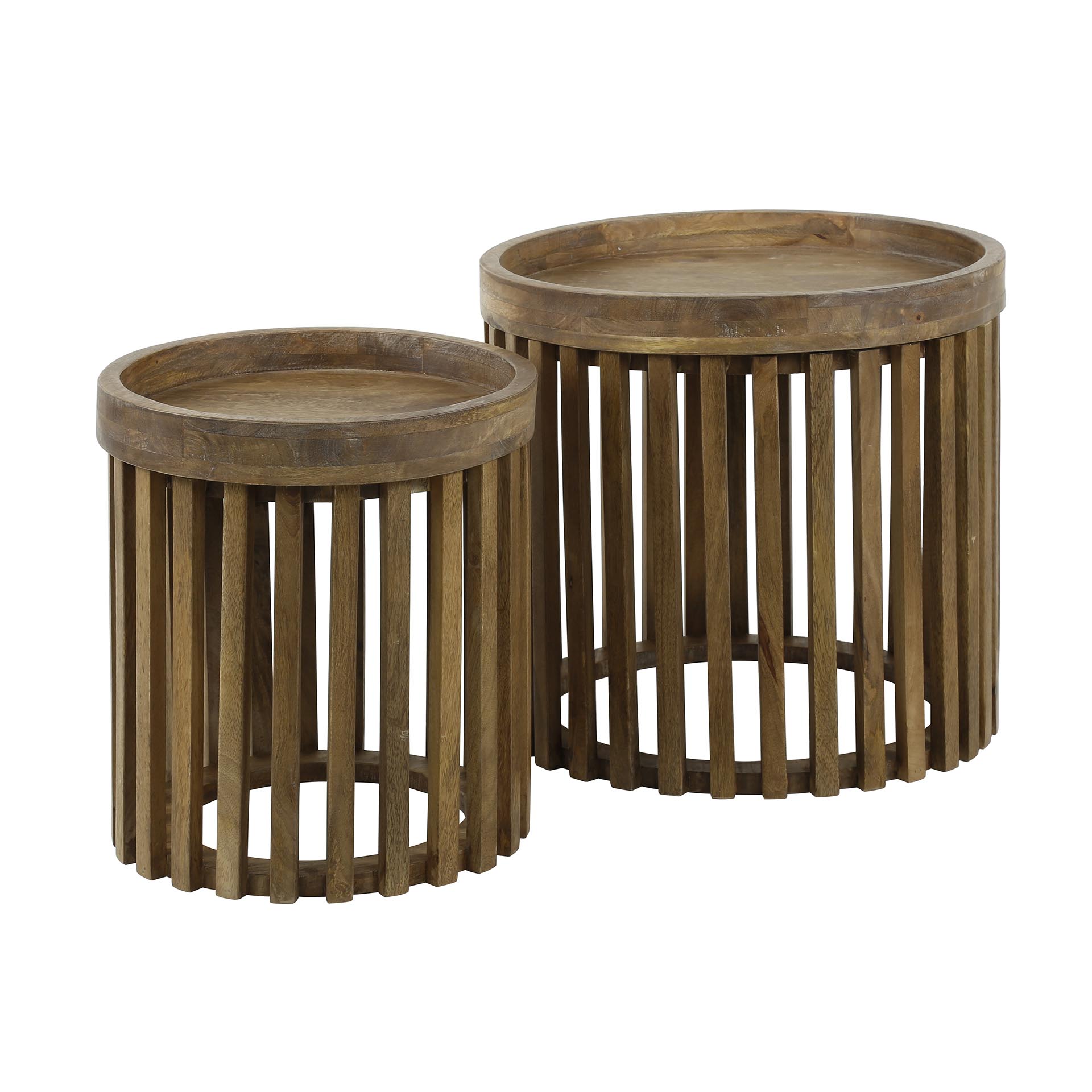 Side table Tweak - set of 2 - Solid mango sand color