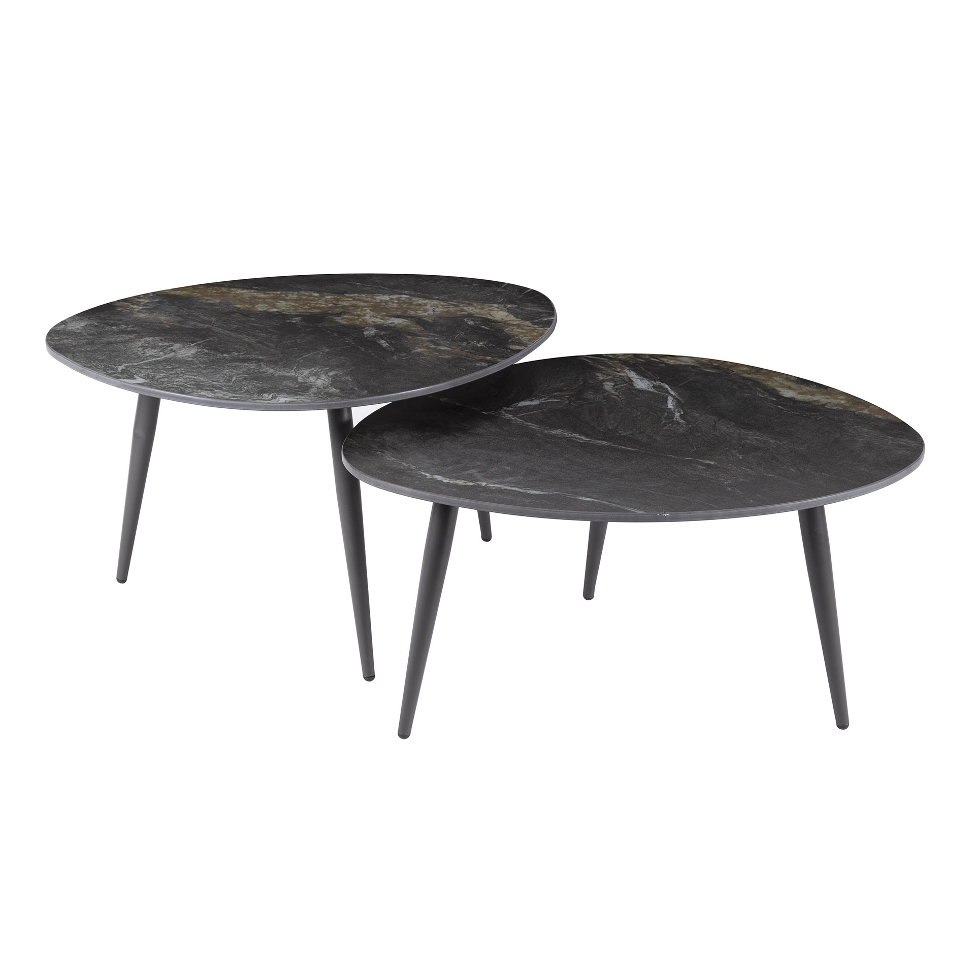 Coffee table Fossil organic - set of 2 - Ceramic