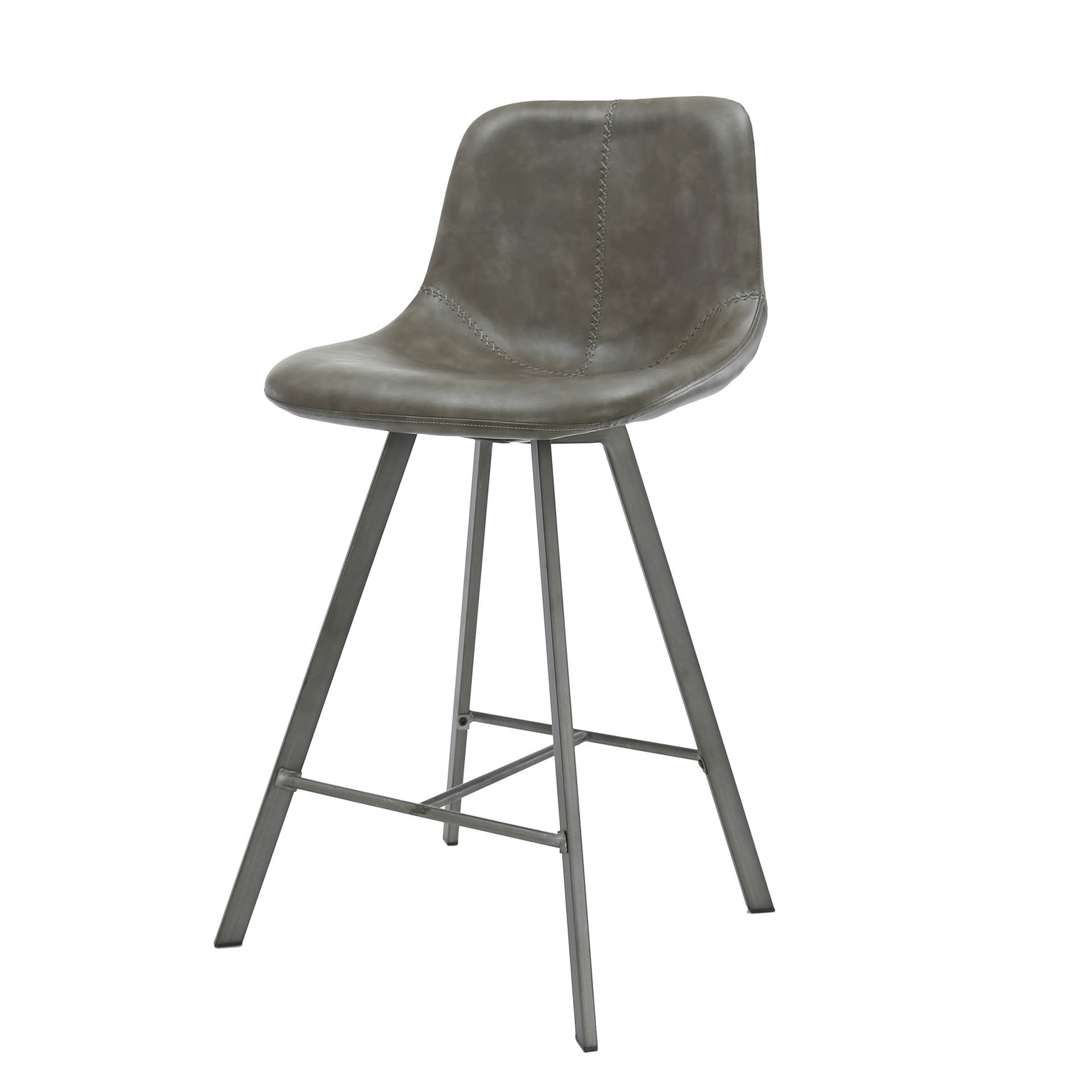 Bar chair Zig-Zag - packed per 4 - Saddle PU taupe