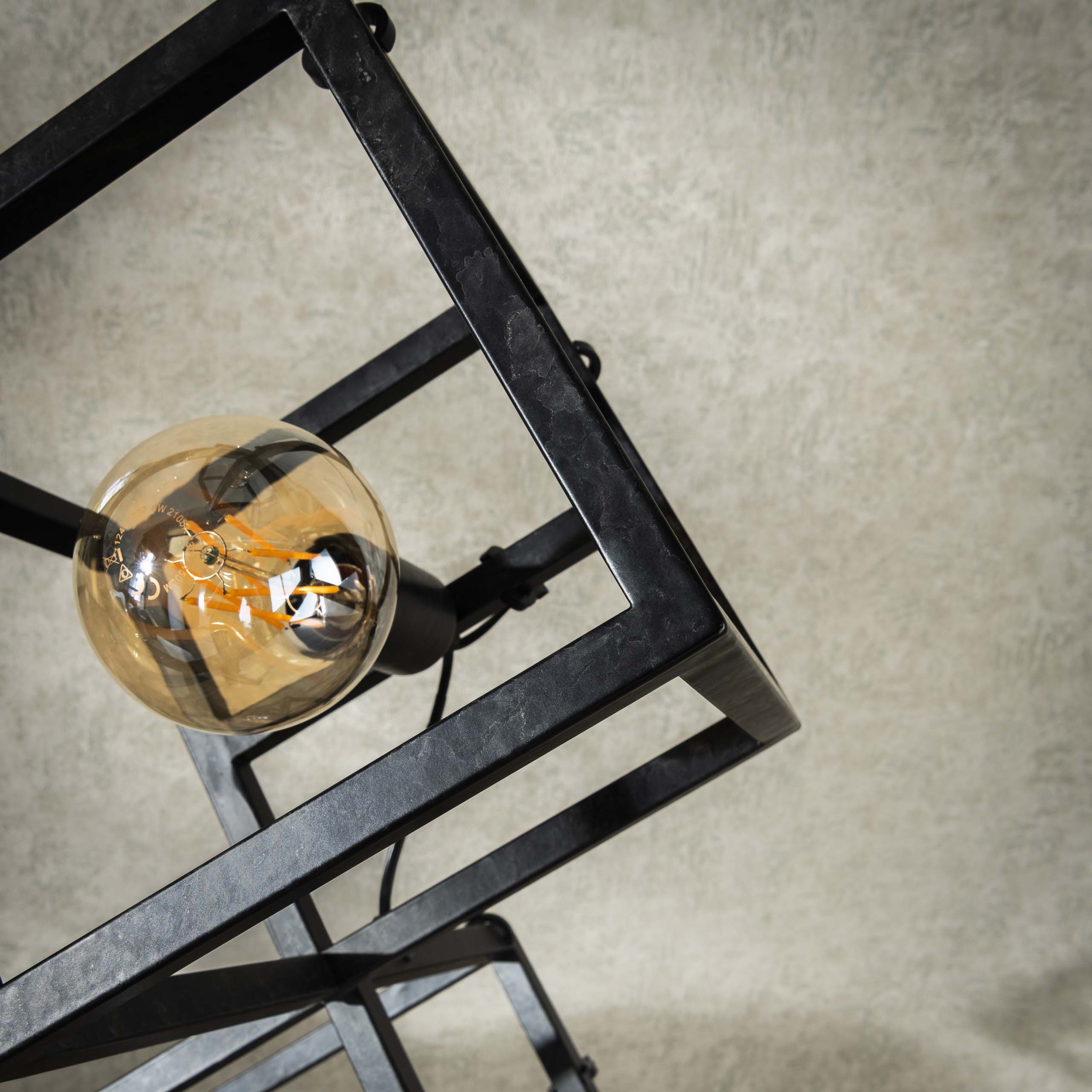 Lámpara de pie Cube 4 luces - Carbón