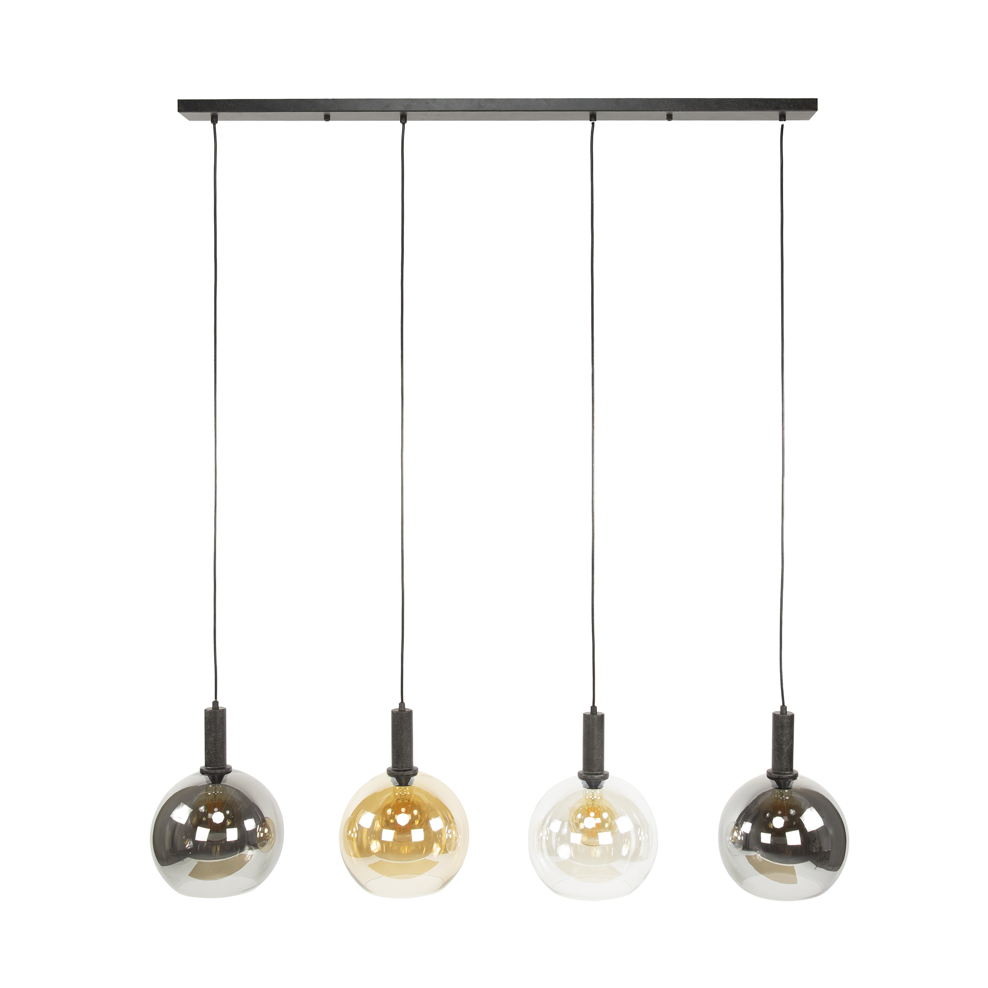 Hanging lamp Sfera Tricolore 4-light - Artic black