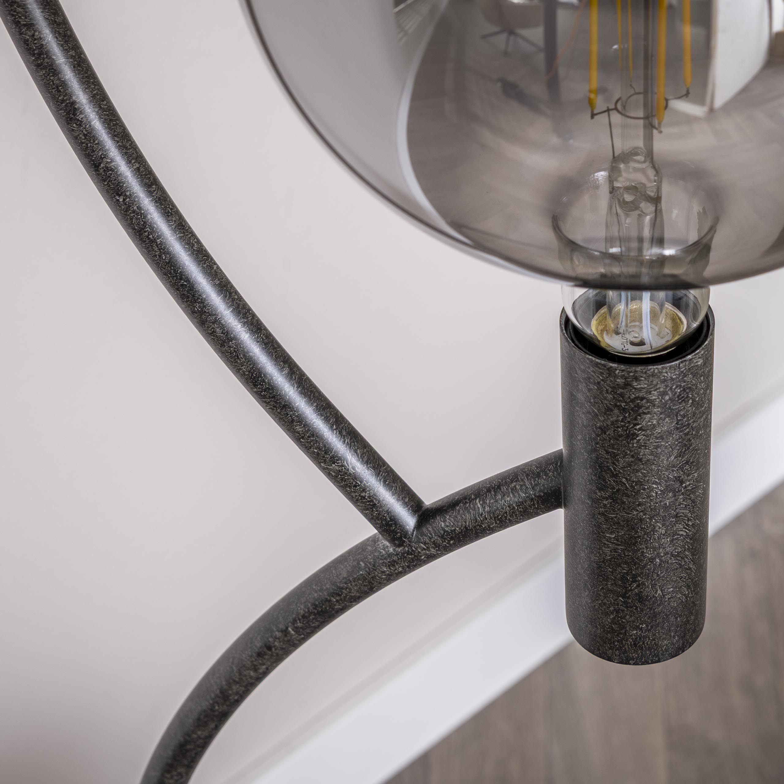 Floor lamp Arcus 3-light - Artic black