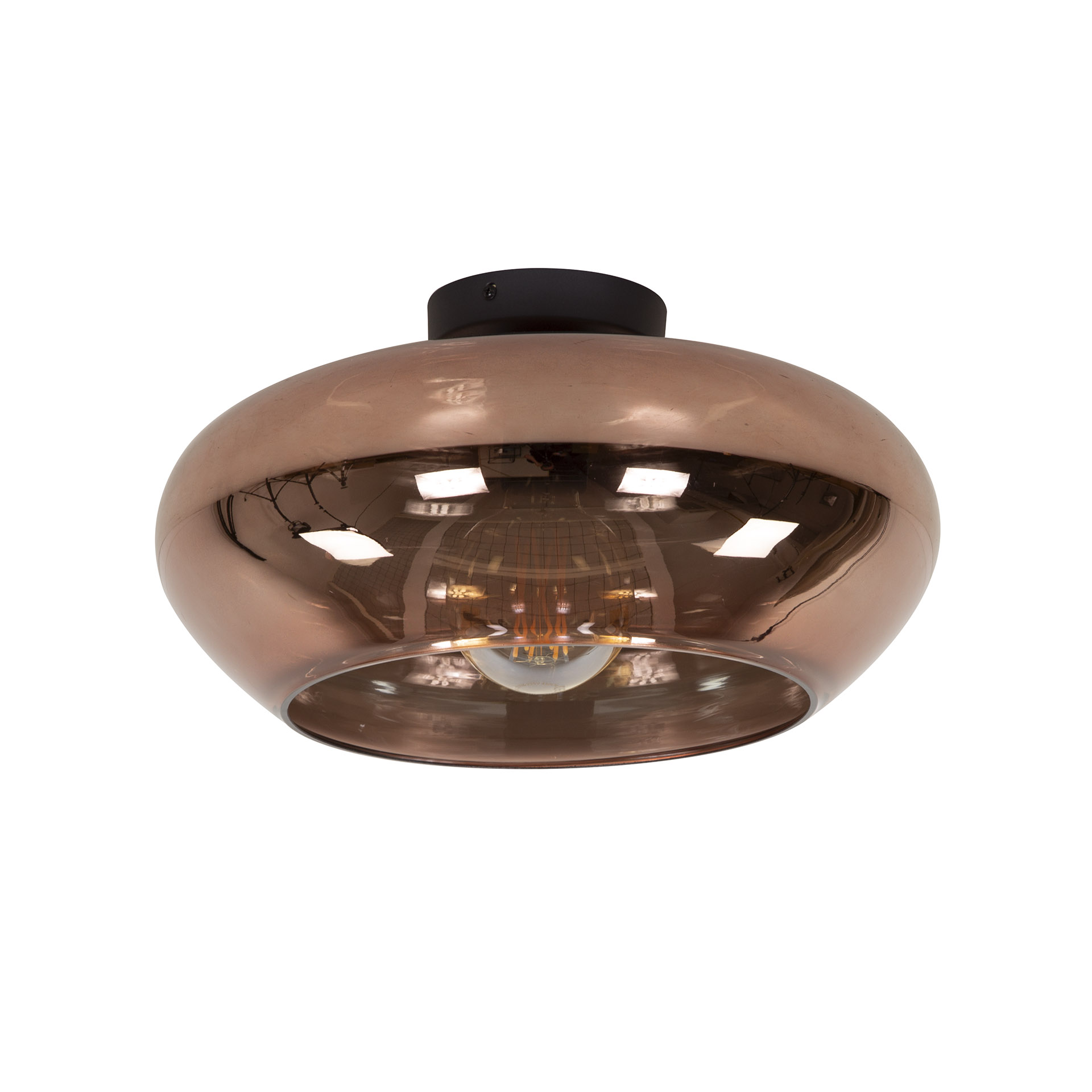 Ceiling lamp elevate glass / Copper color glass