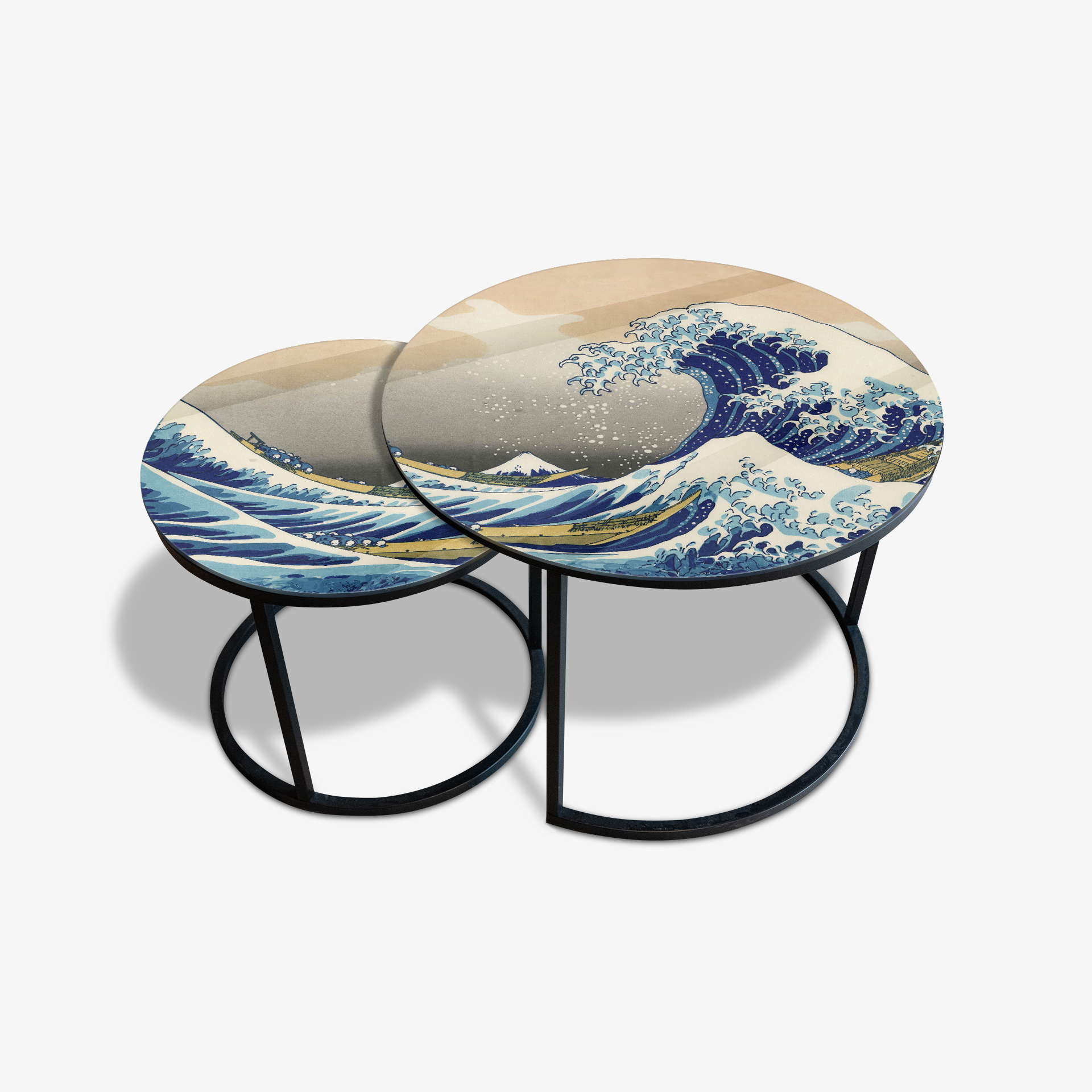 Coffee table Black - Great Wave