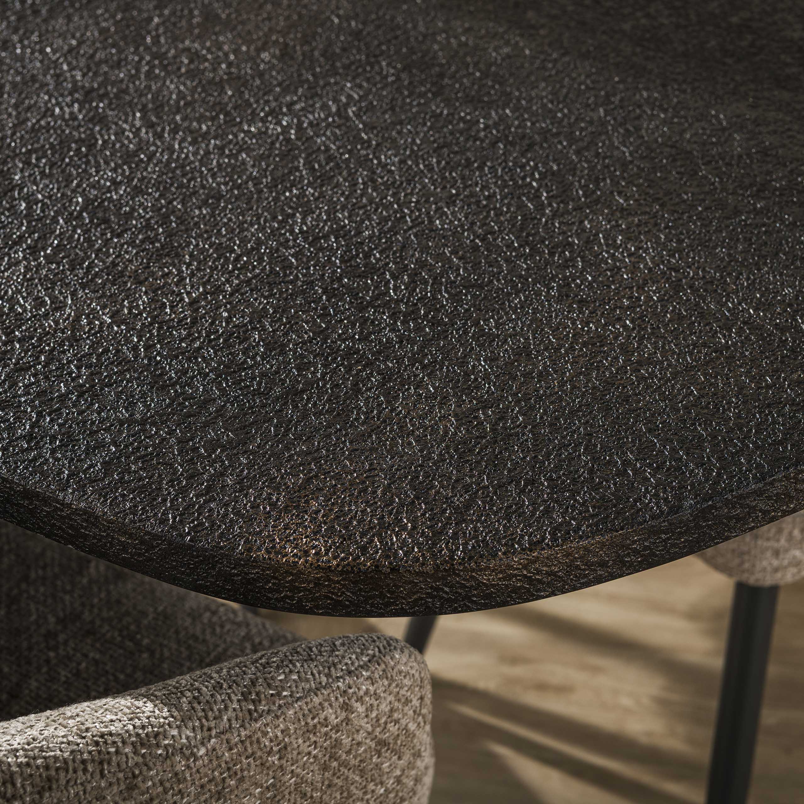 Dining table Metallic Danish oval 180 cm - Gray