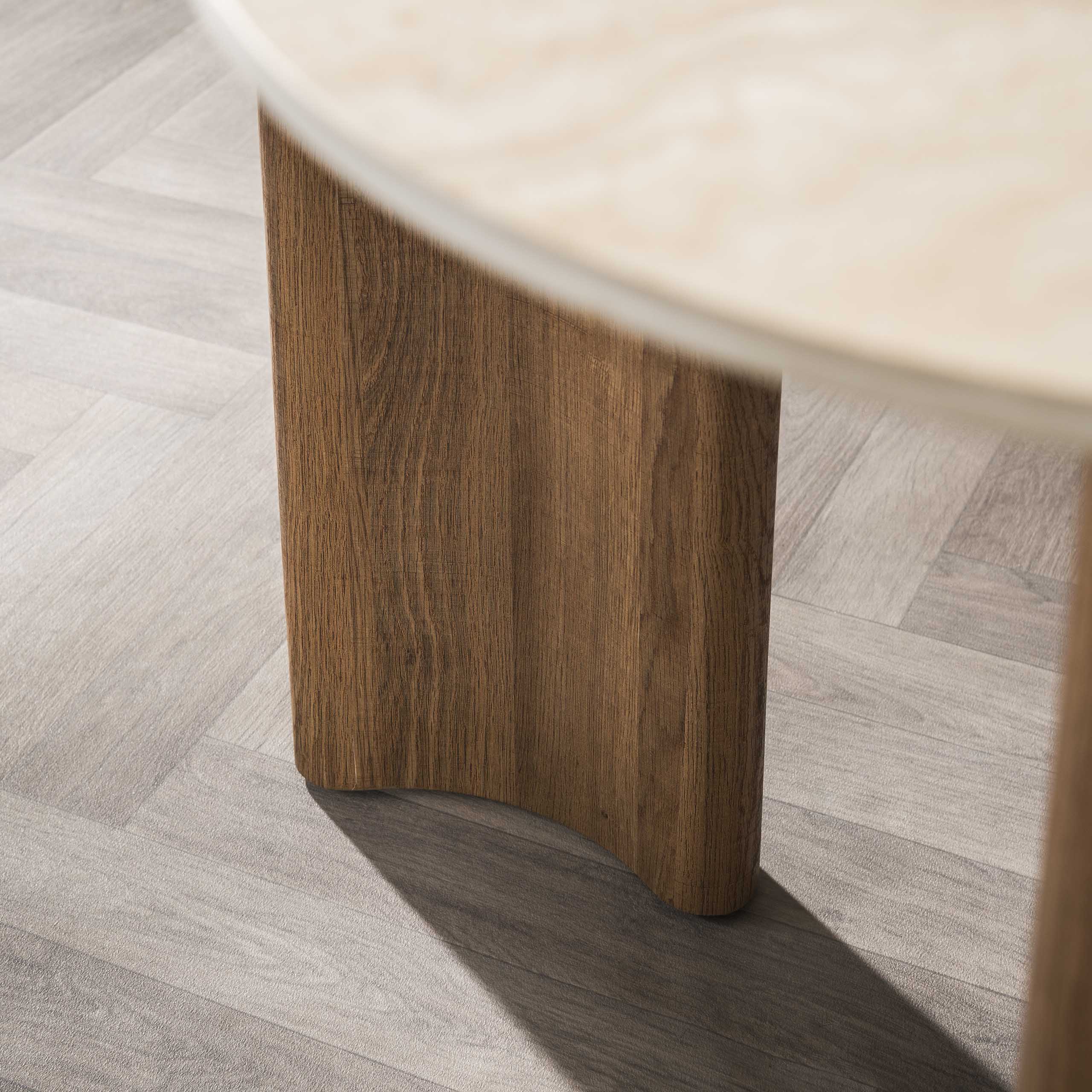 Mesa de comedor Romano Curvo 180 cm - Cerámica travertino
