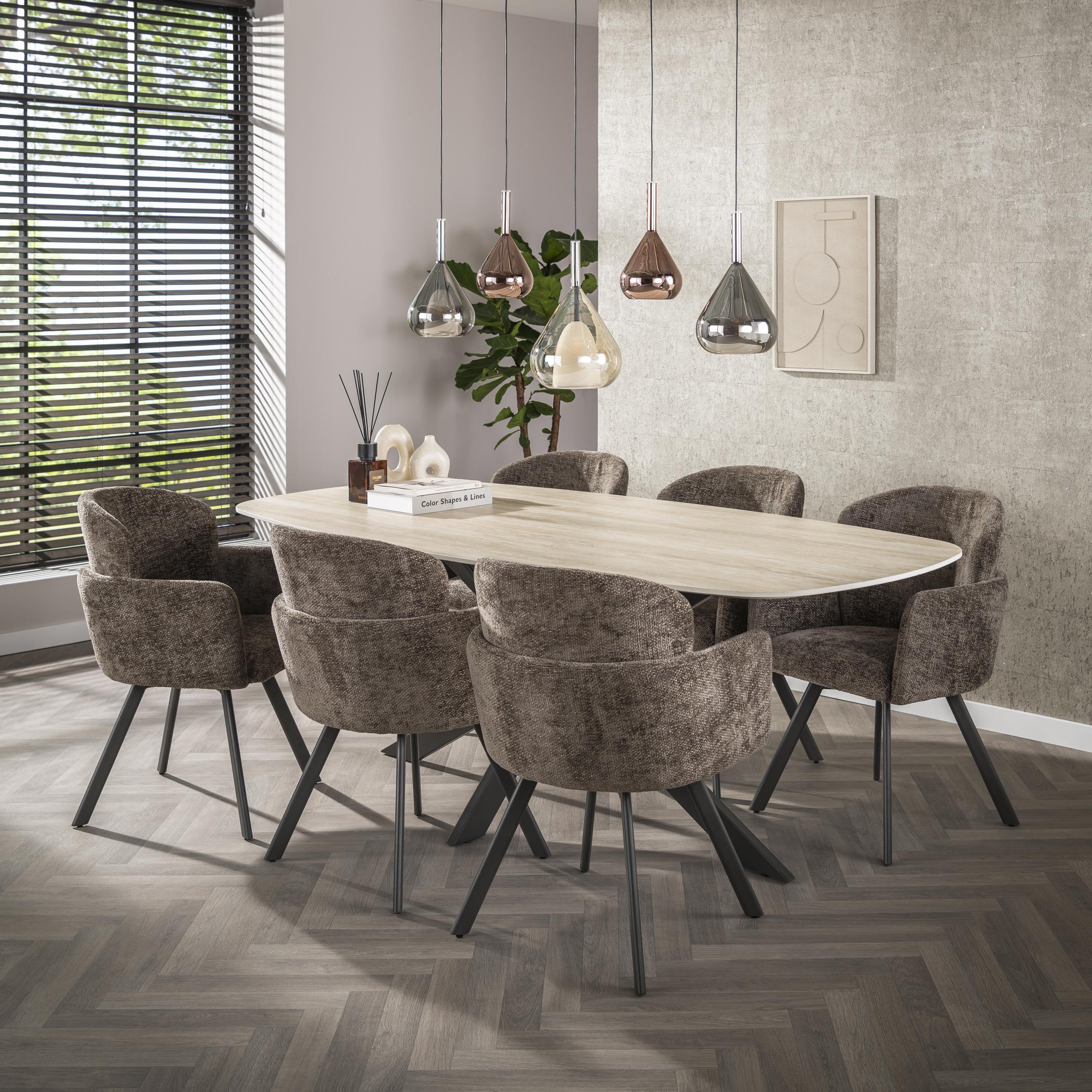 Sillón Embrace giratorio - empaquetado por 2 - Hoven taupe