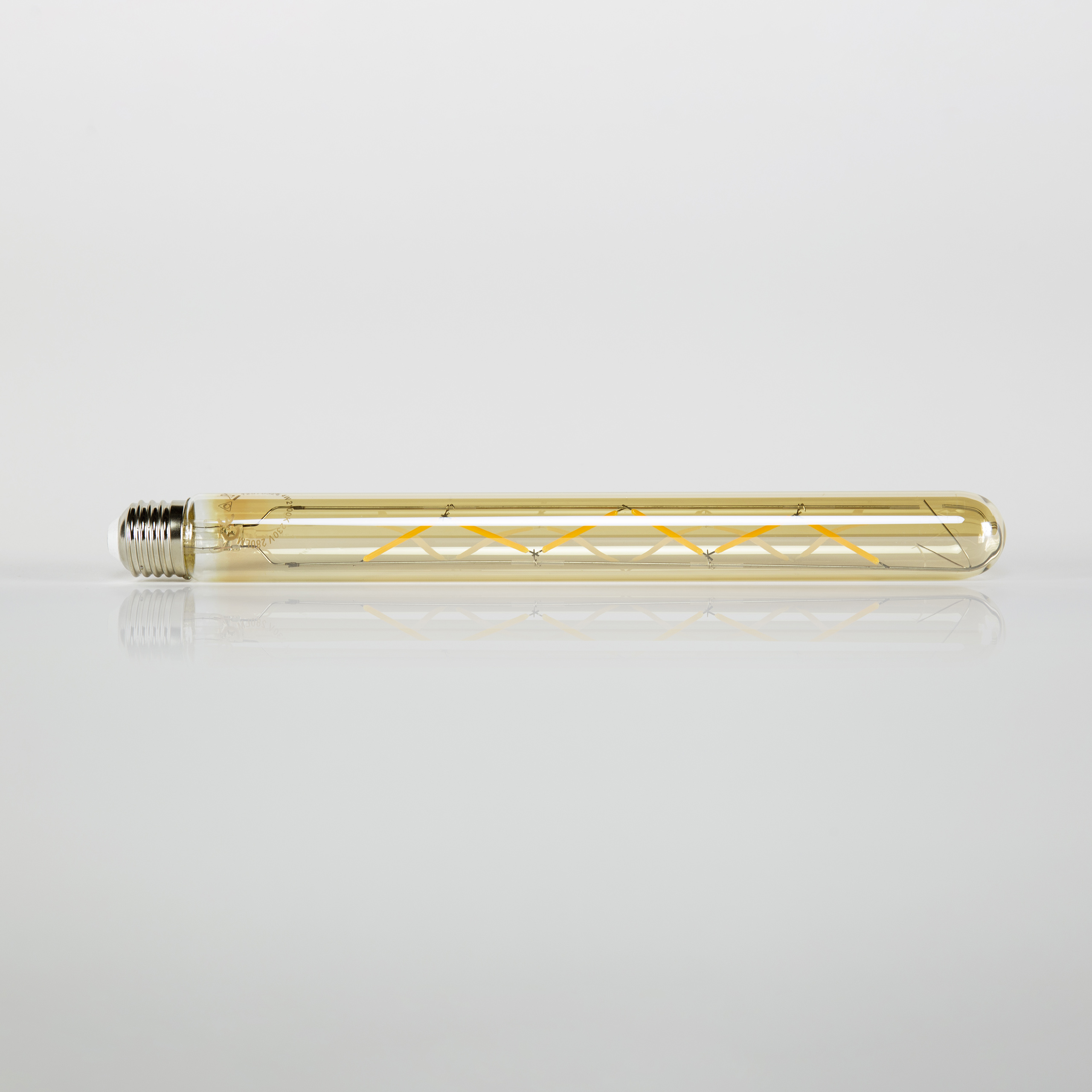 Light source LED [T32-L300] filament tube 30 cm - E27 4W 2100K 280lm dimmable / Amber glass