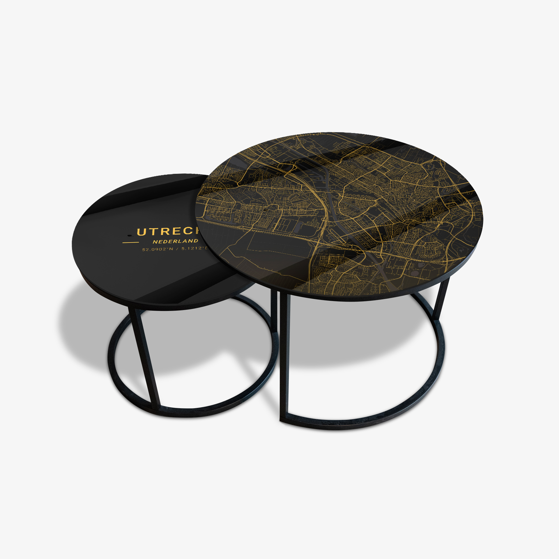 Mesa de centro Negro - Utrecht Gold