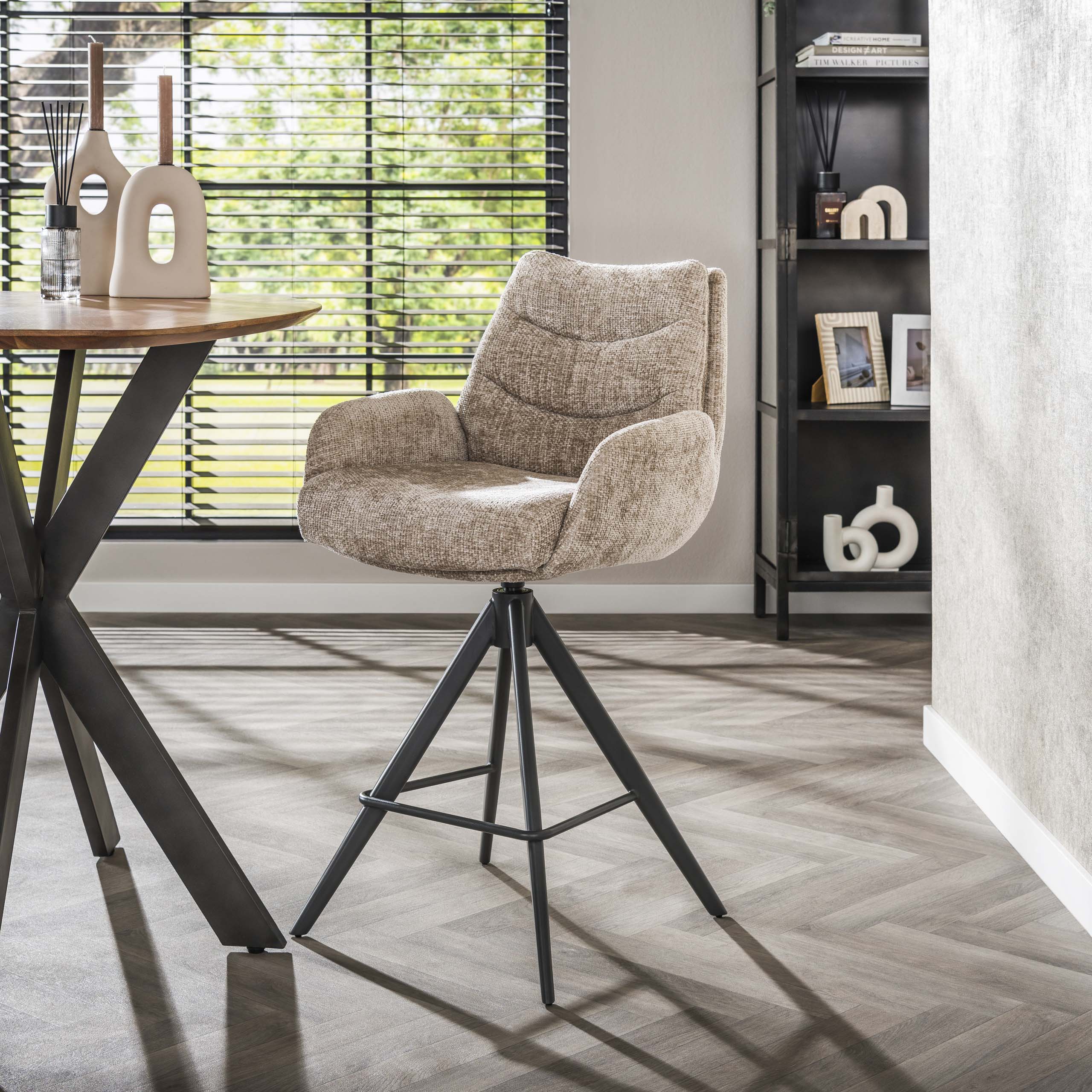 Bar chair Lounge rotating - packed per 2 - Hoven sand