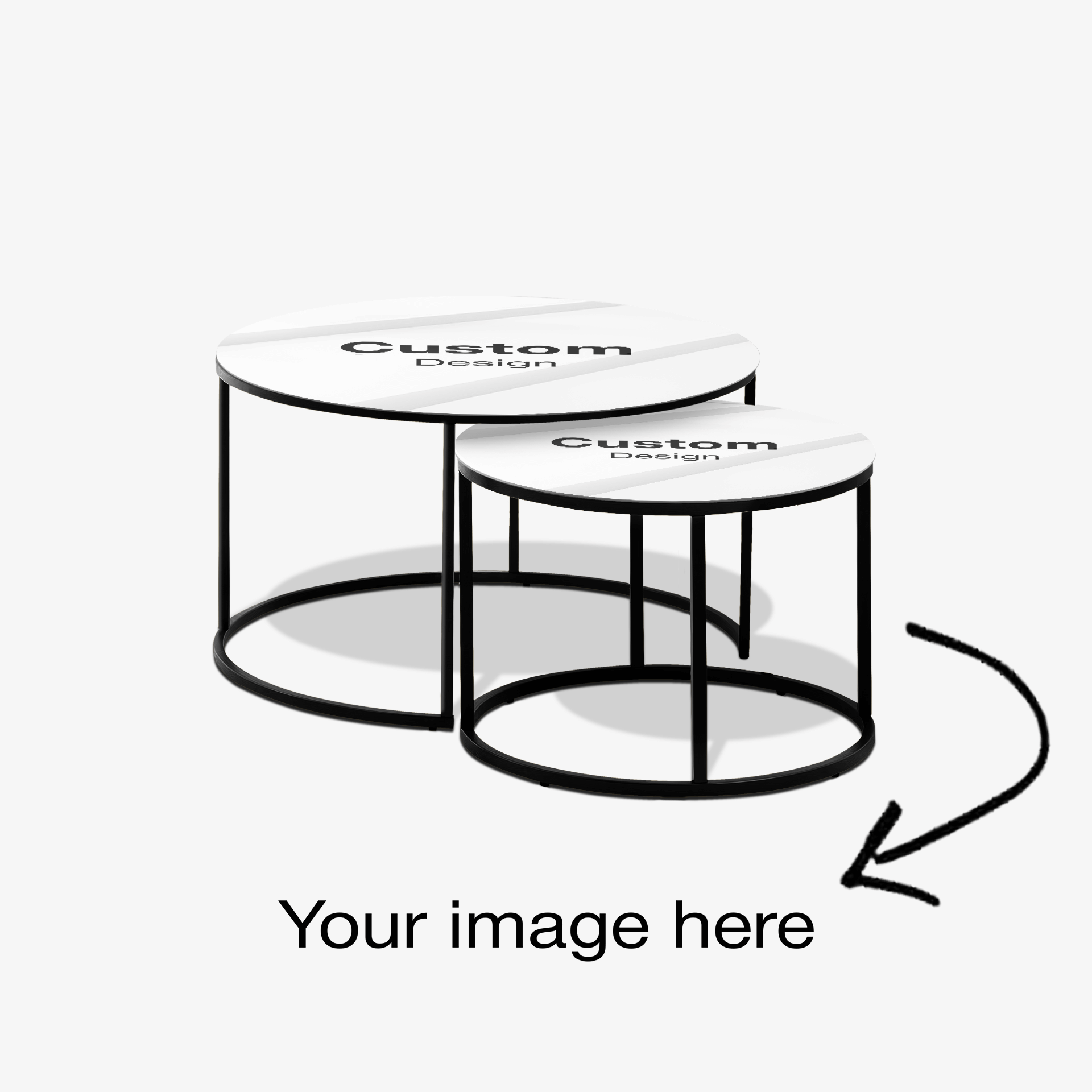 Coffee table Black - Custom