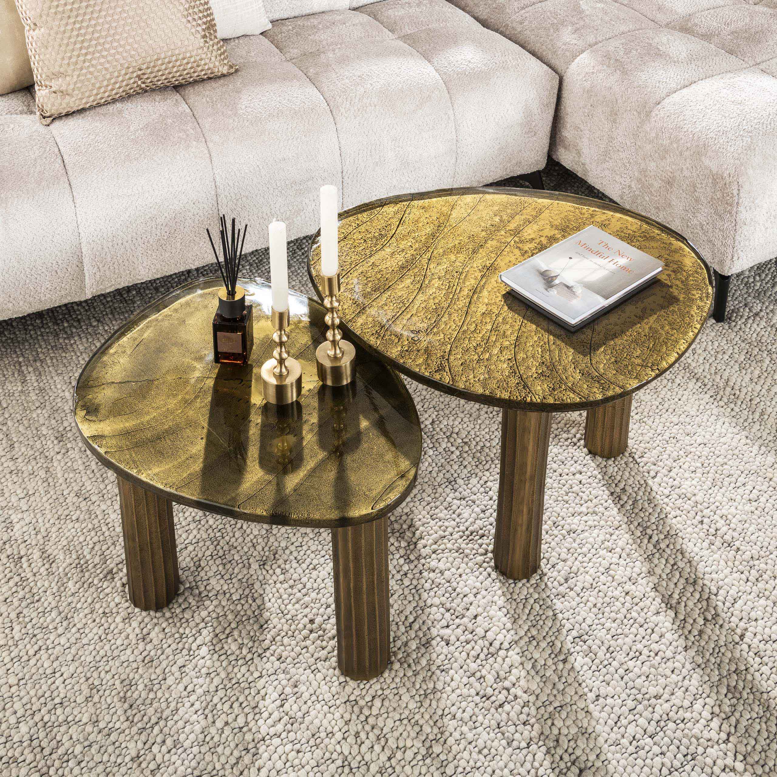 Mesa de centro Eclipse M - Oro antiguo