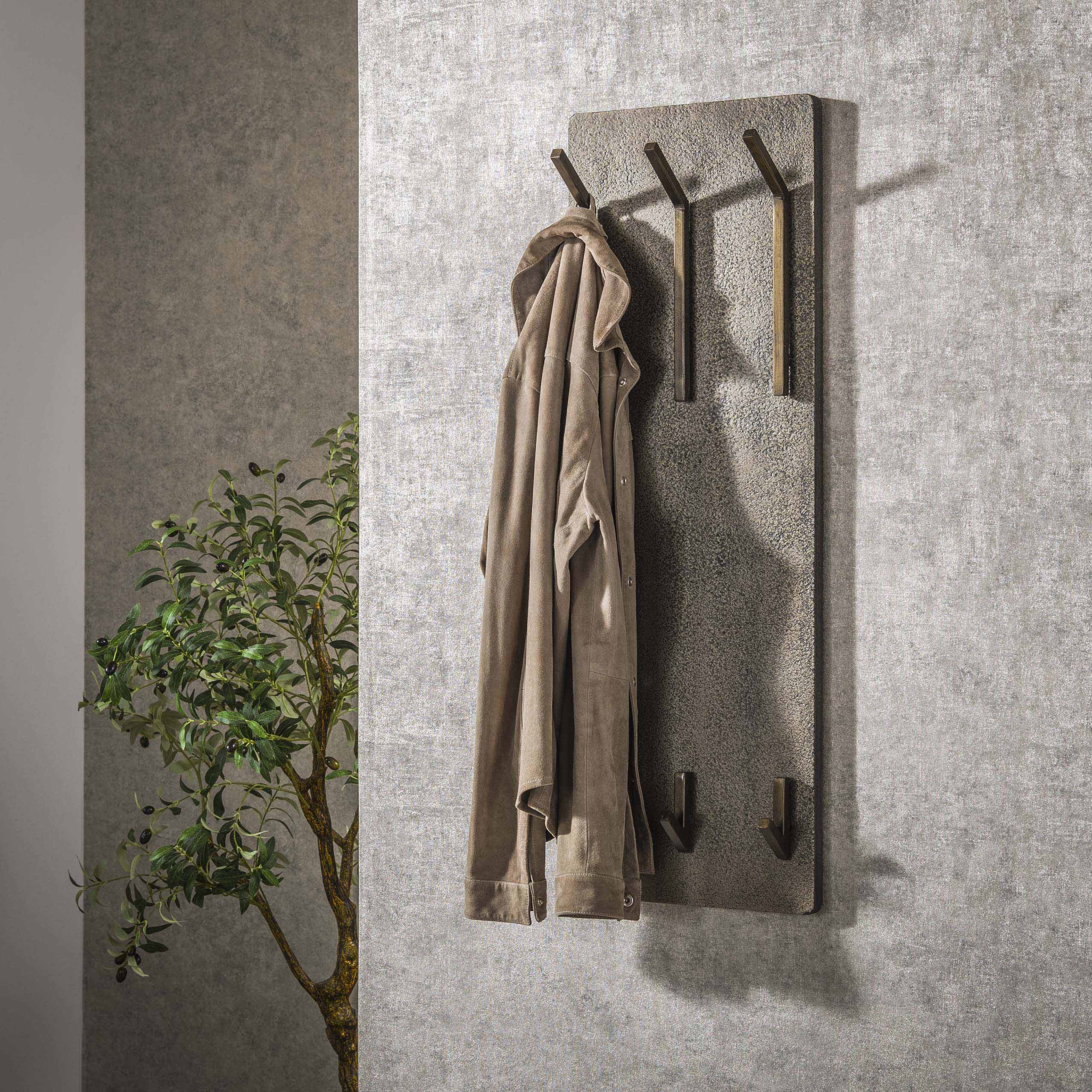 Coat rack Ferro 2x3 hooks high / Bronze antique