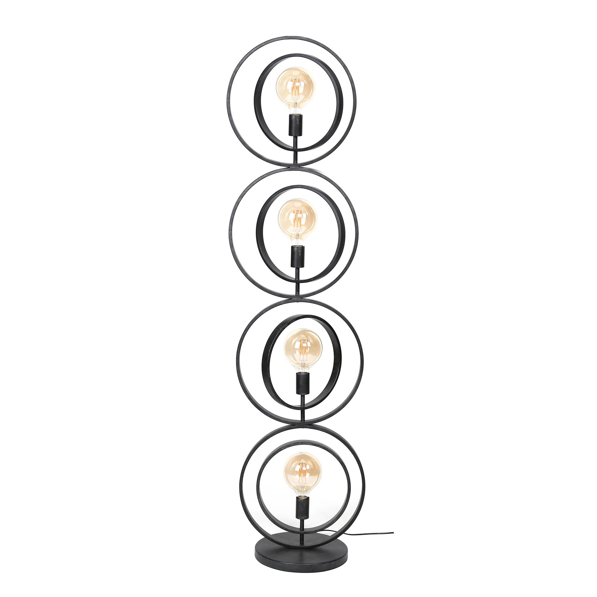 Lámpara de pie Turn Around 4 luces - Carbón