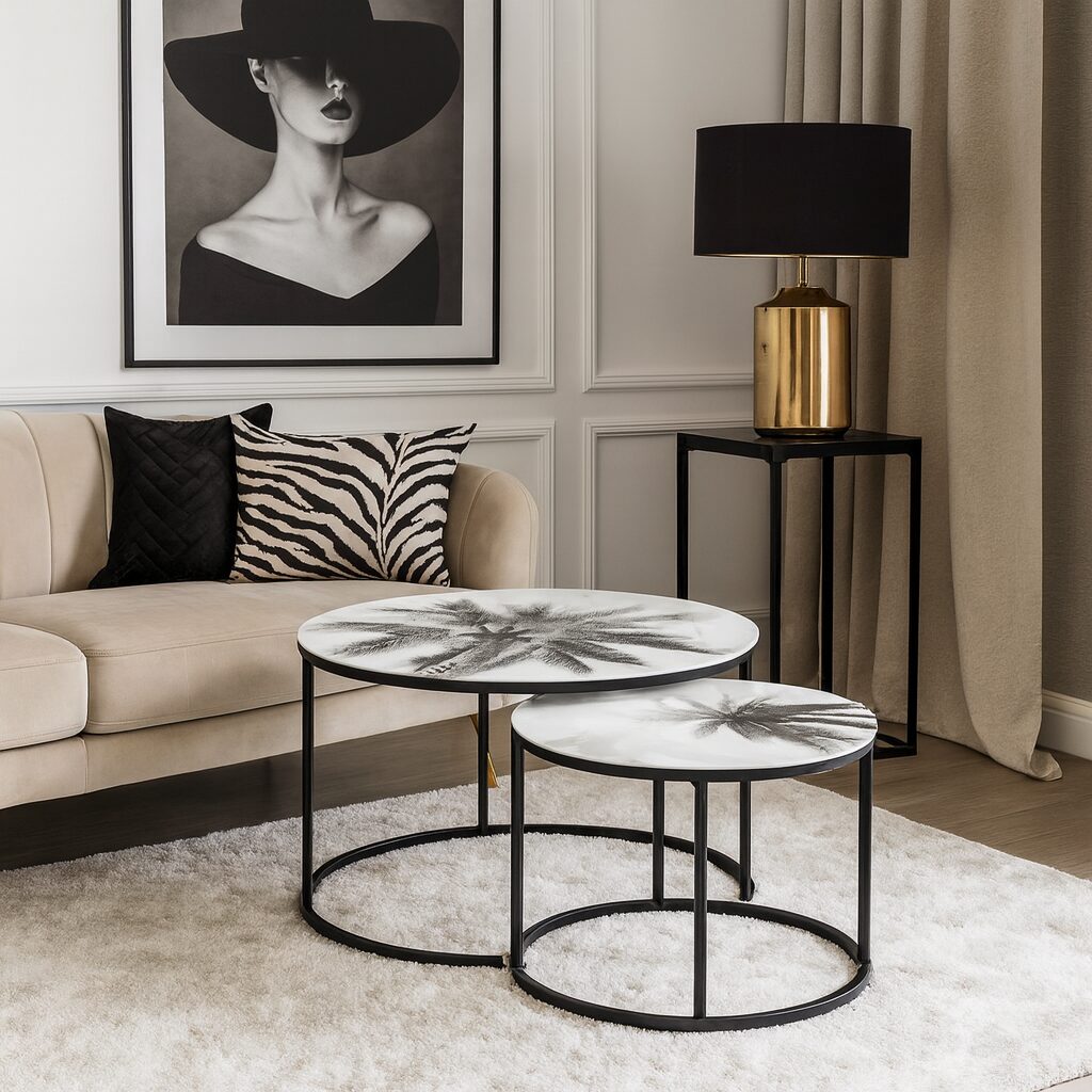 Coffee table Black - Under the Palm Top